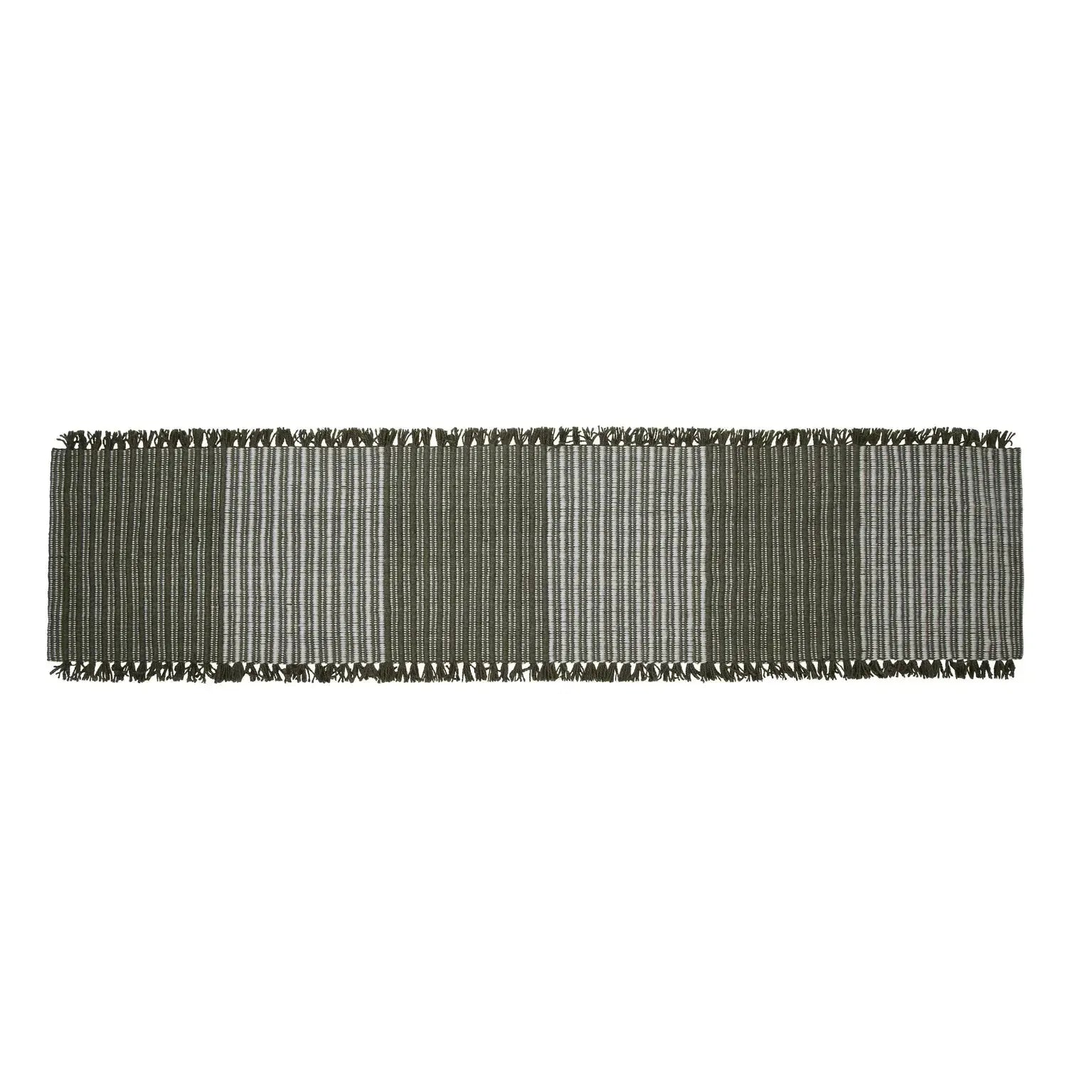 Cai Table Runner 35x140cm Green & Natural-Decor Items-Amalfi-The Bay Room