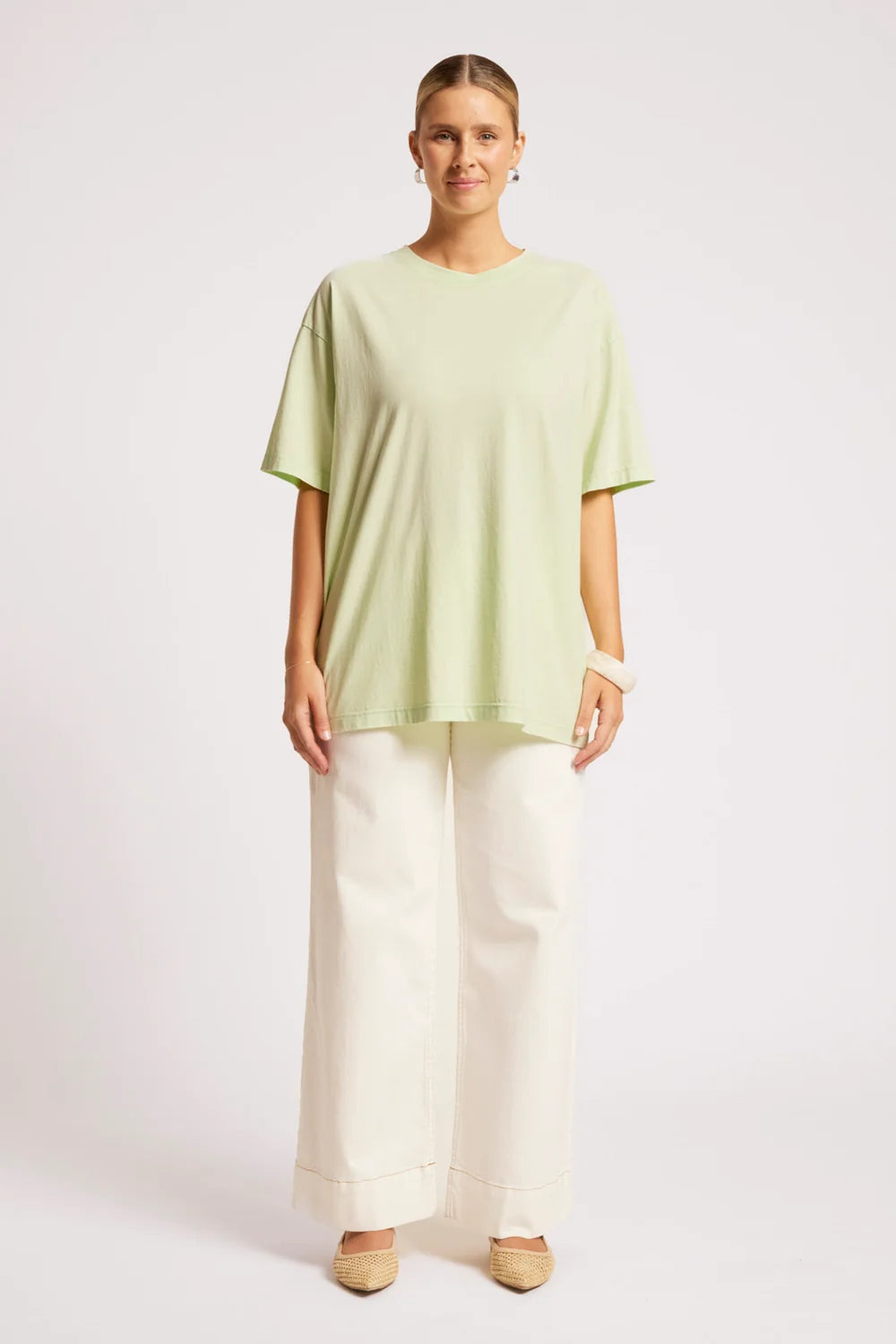 Caldera Oversize Tshirt - Mint-Tops-Eb & Ive-The Bay Room