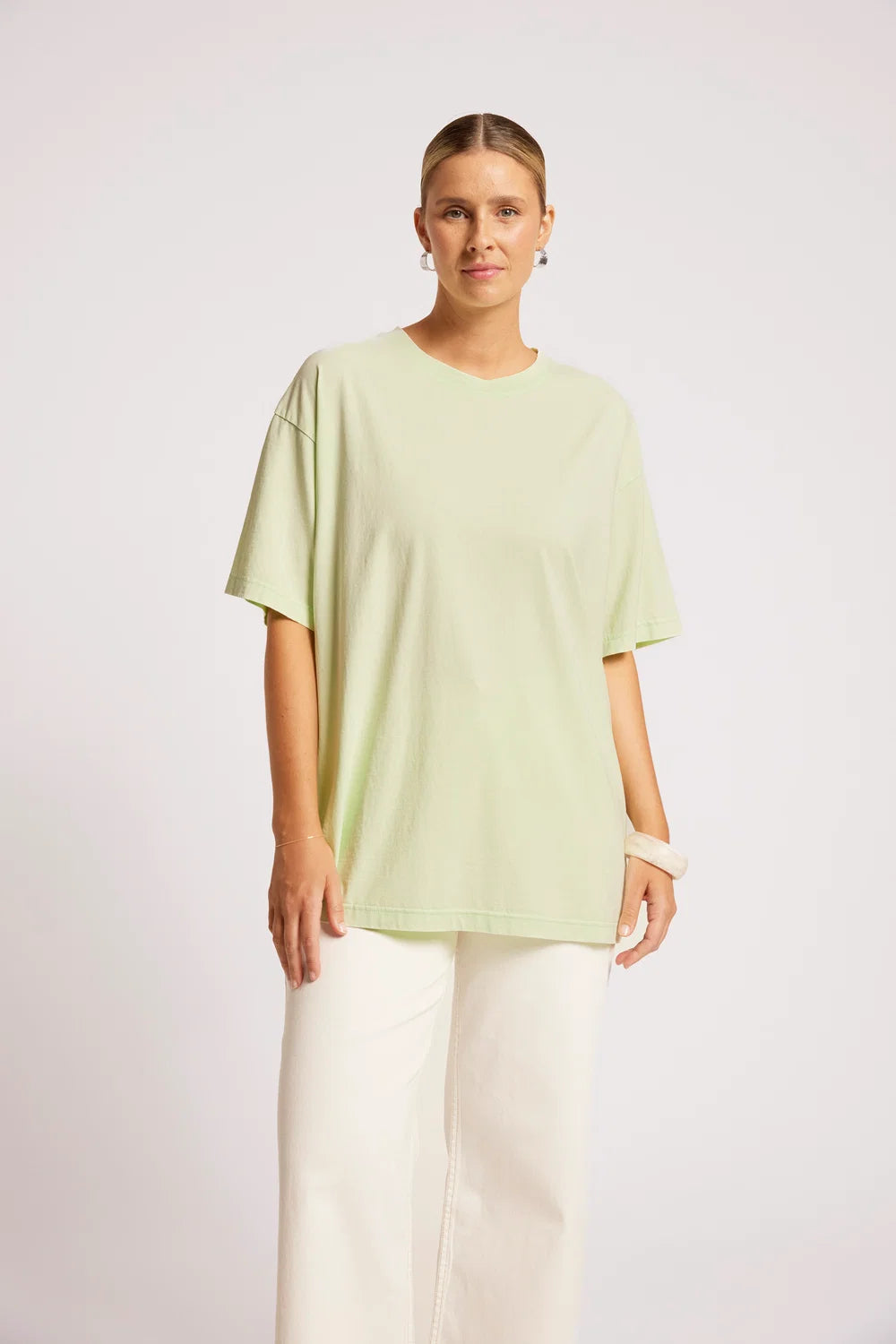 Caldera Oversize Tshirt - Mint-Tops-Eb & Ive-The Bay Room