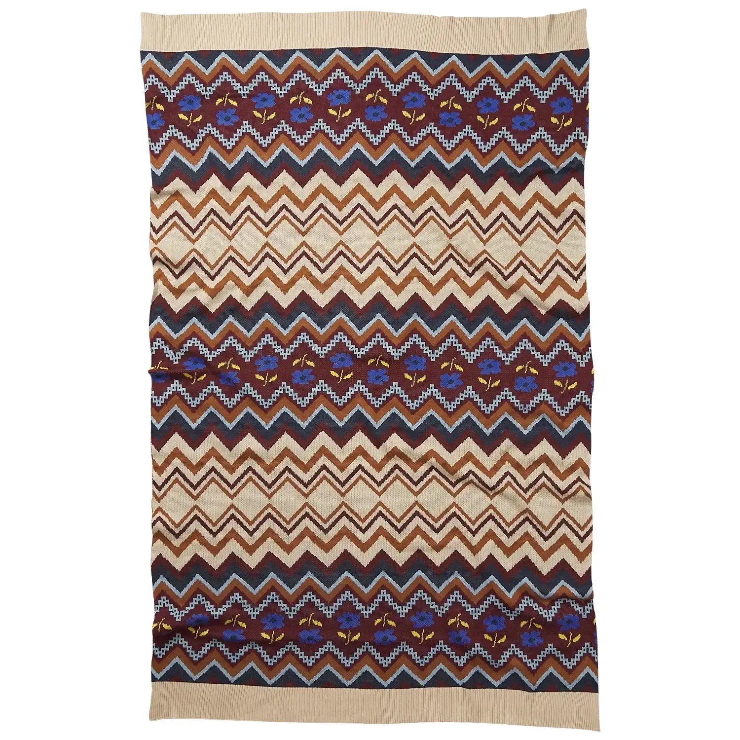 Calina Cotton Knit Blanket - Ink-Soft Furnishings-Sage & Clare-The Bay Room