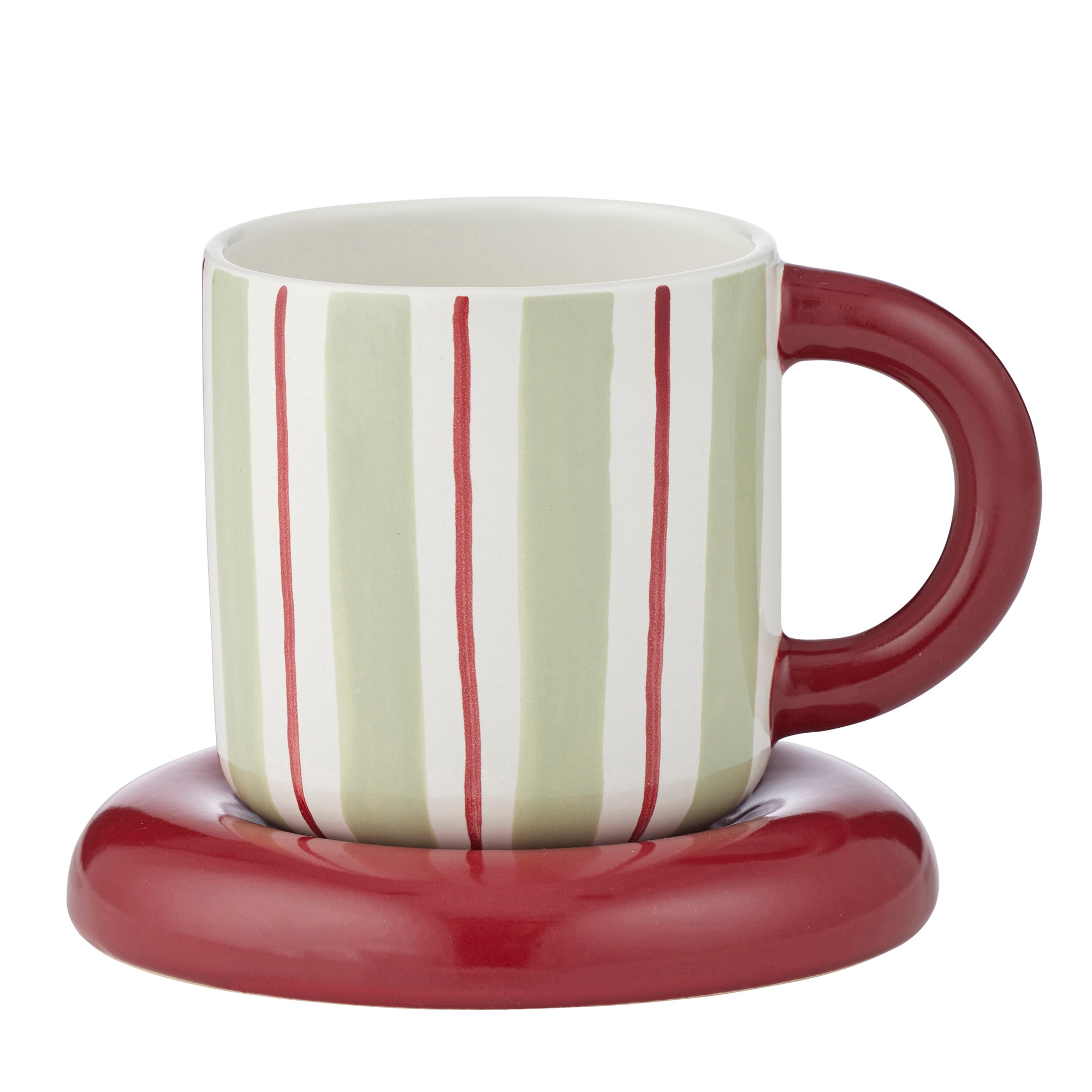 Candy Ceramic Cup & Saucer 13x10cm Mint/Russet-Coast To Coast Home-The Bay Room