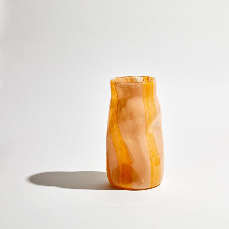 Candy Vase Cylinder Nude/Mango-Pots, Planters & Vases-Ben David by KAS-The Bay Room