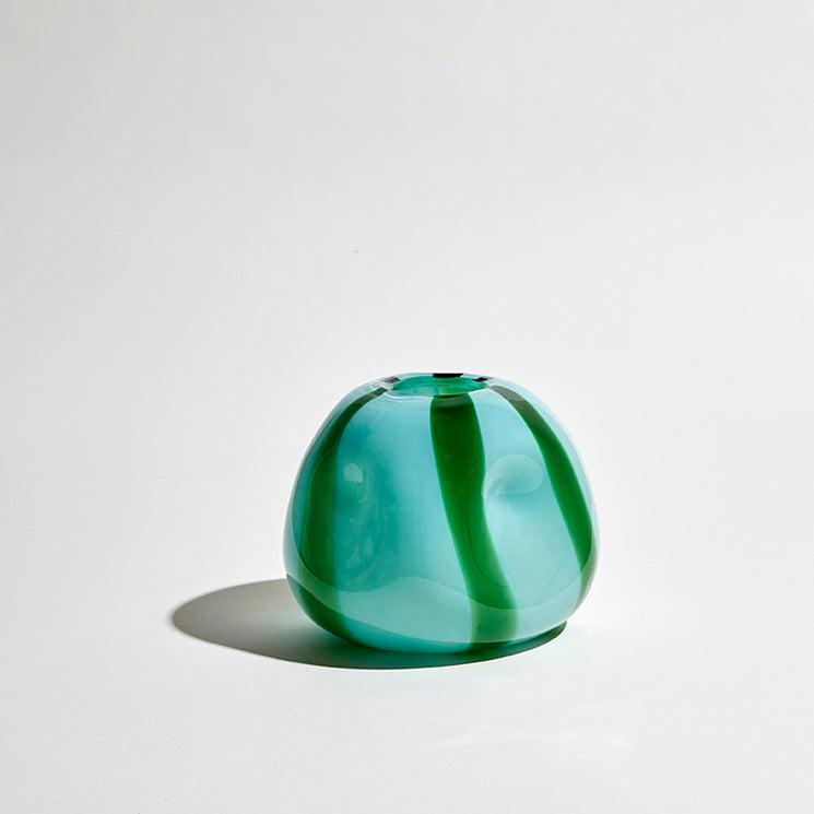 Candy Vase Small Sky/Emerald-Pots, Planters & Vases-Ben David by KAS-The Bay Room