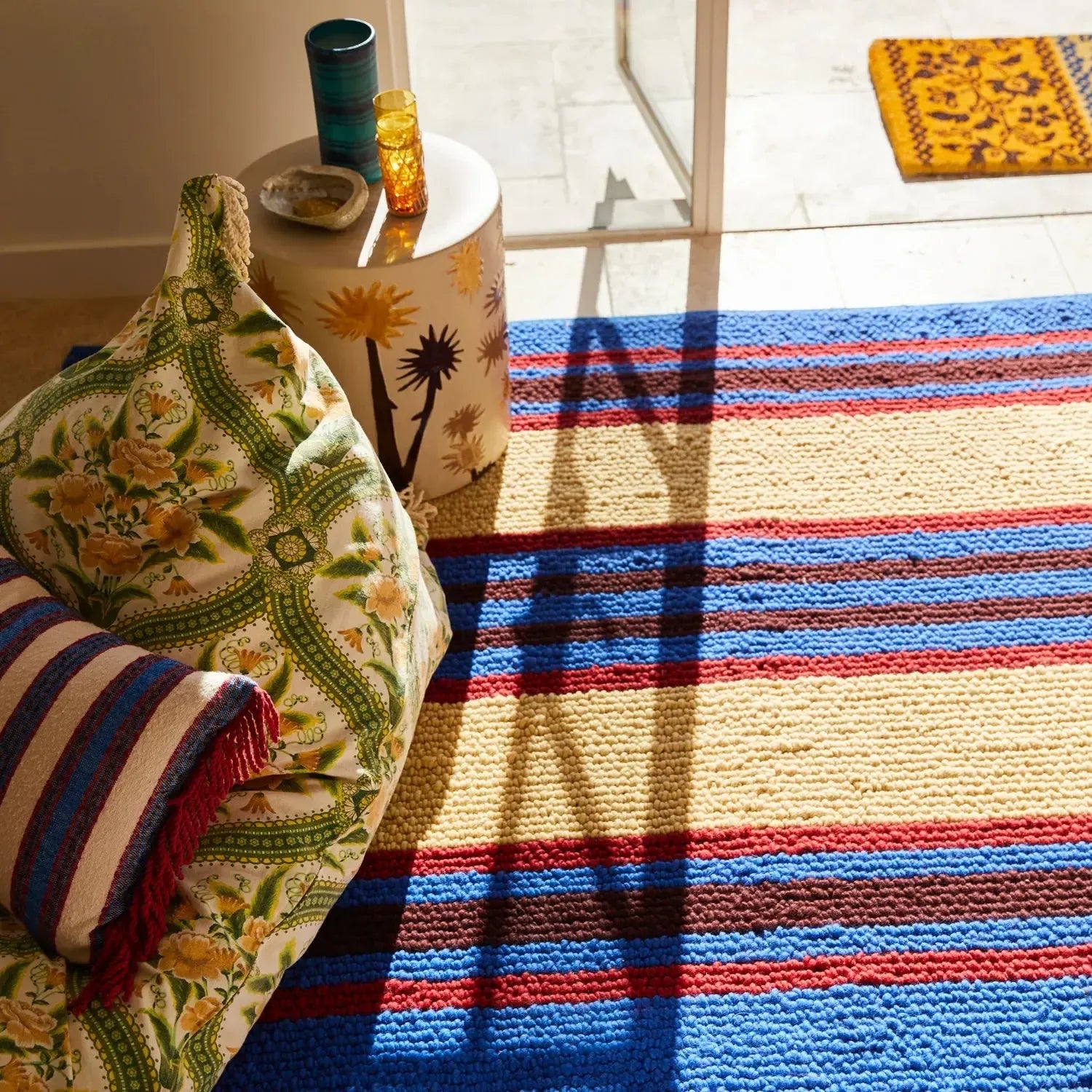 Capi Knot Rug - Azure-Soft Furnishings-Sage & Clare-The Bay Room