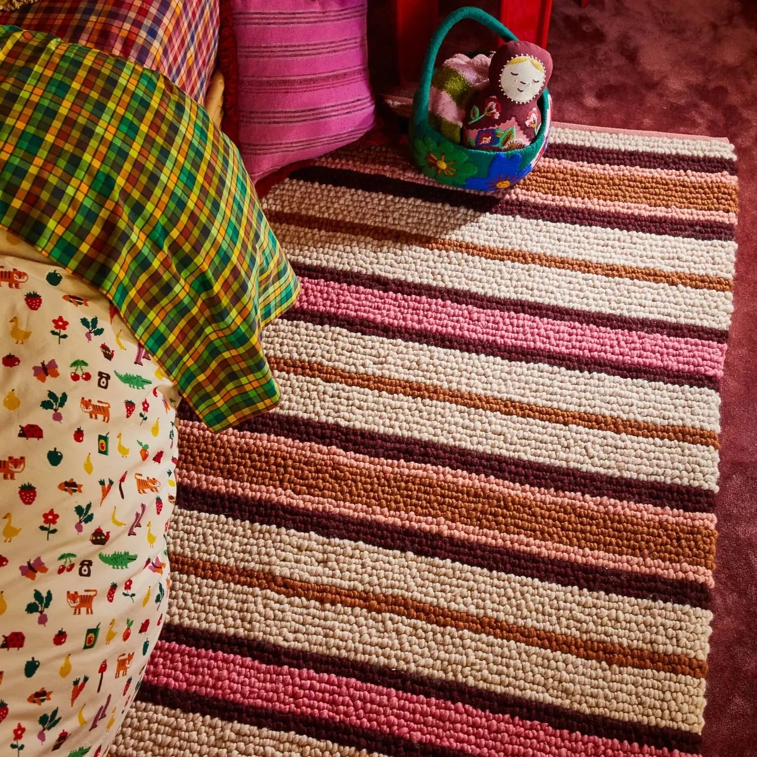 Capi Knot Rug - Poudre-Soft Furnishings-Sage & Clare-The Bay Room