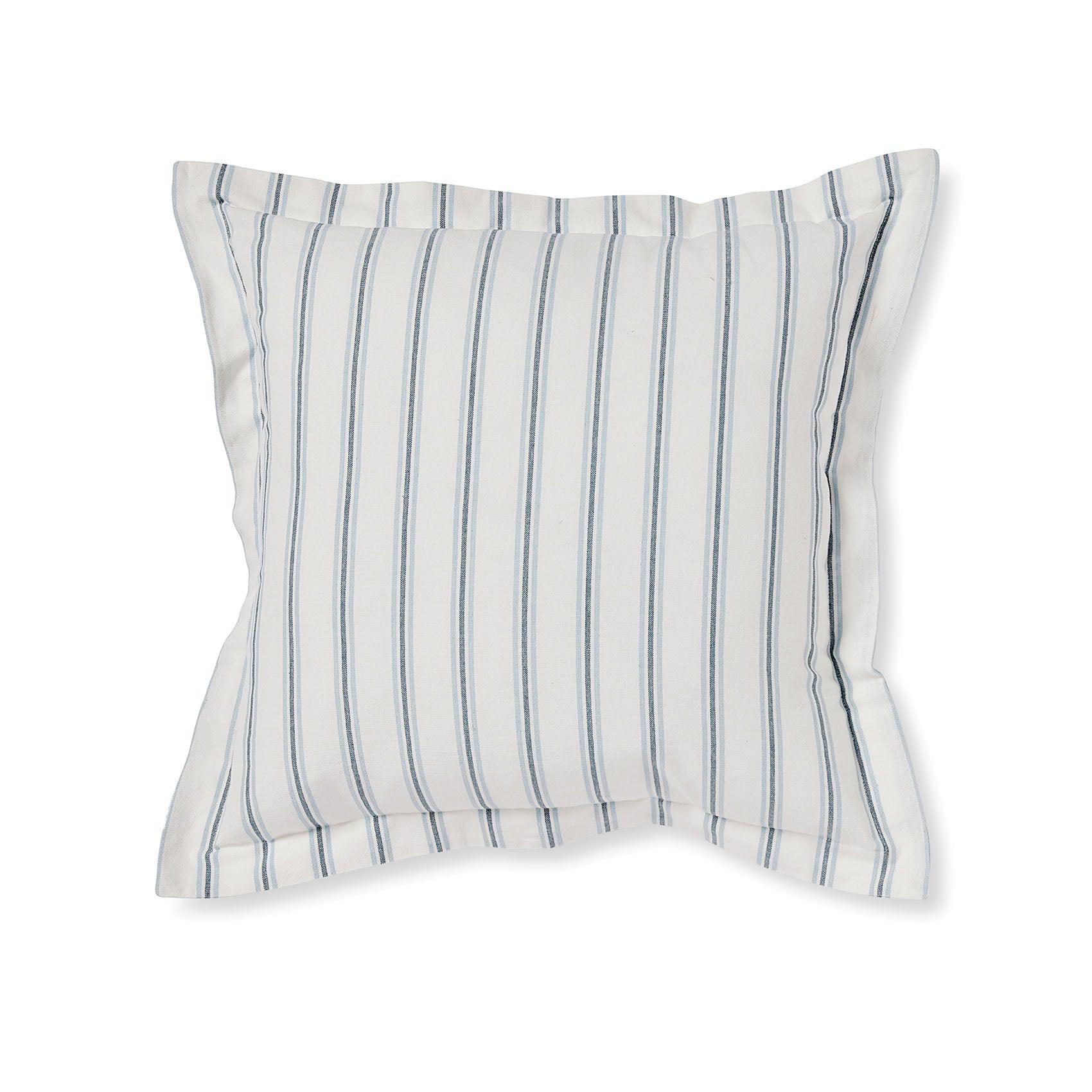 Capri Blue Stripe Cushion 50x50cm-Soft Furnishings-Madras Link-The Bay Room