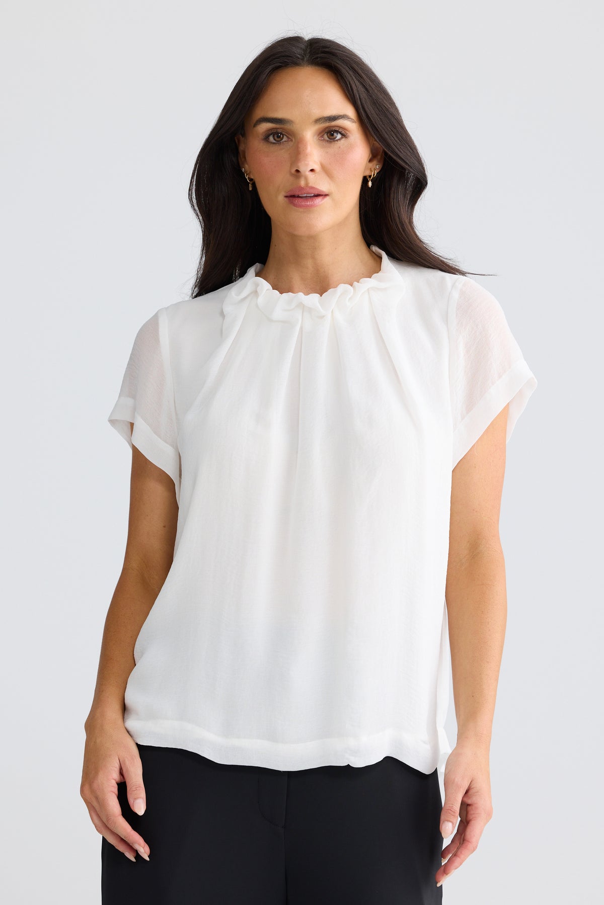 Carina Blouse - White-Tops-Brave & True-The Bay Room