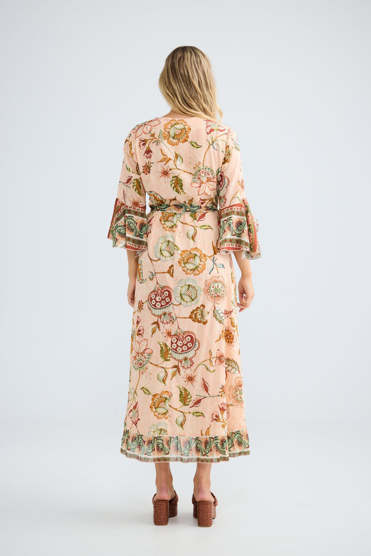 Carly Wrap Dress - Wildflower Oasis-Dresses-Talisman-The Bay Room