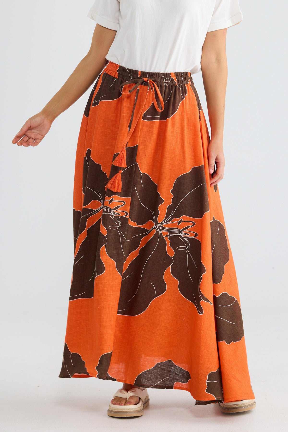 Carousel Skirt - Hibiscus Breeze-Skirts-Holiday-The Bay Room
