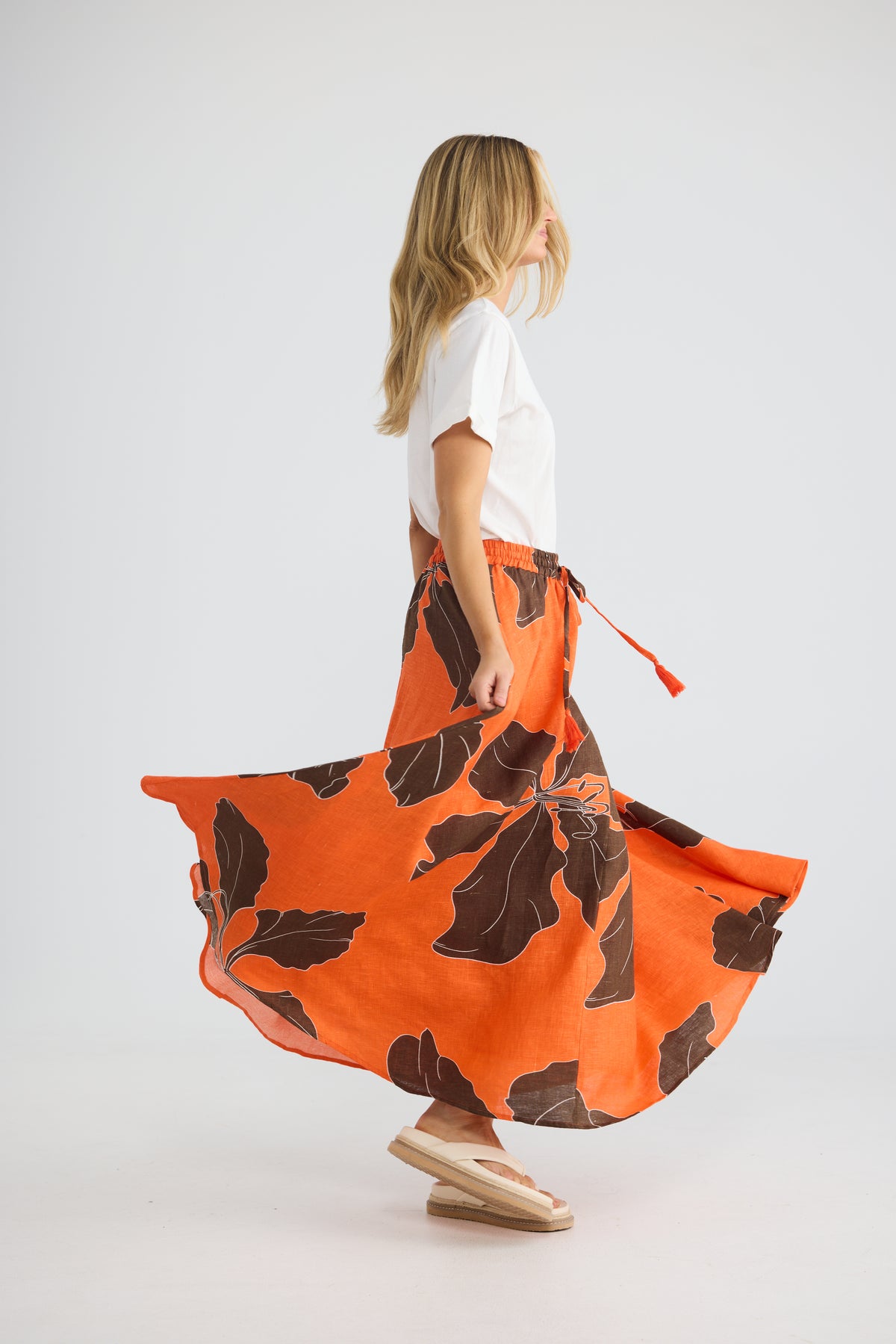 Carousel Skirt - Hibiscus Breeze-Skirts-Holiday-The Bay Room