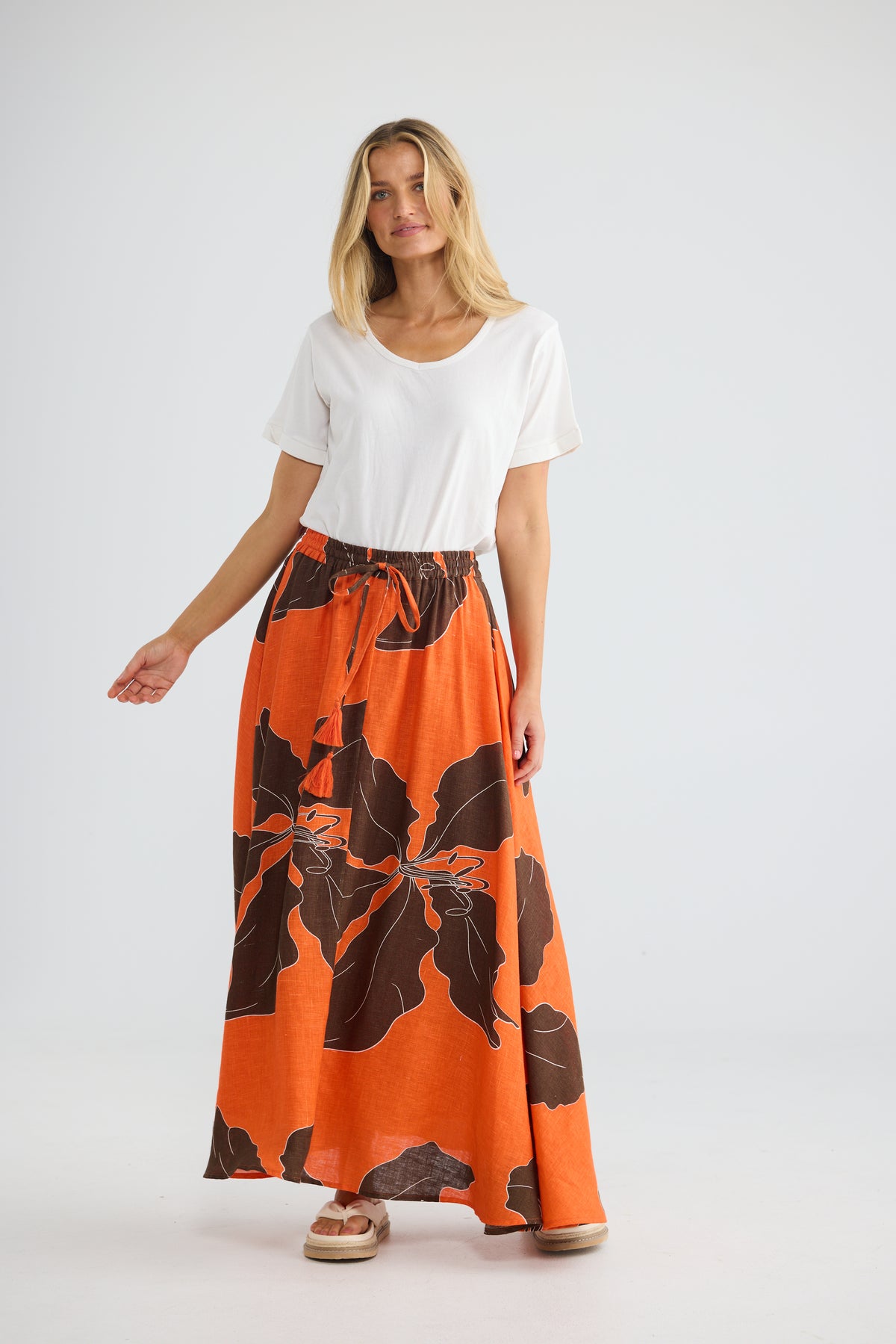 Carousel Skirt - Hibiscus Breeze-Skirts-Holiday-The Bay Room