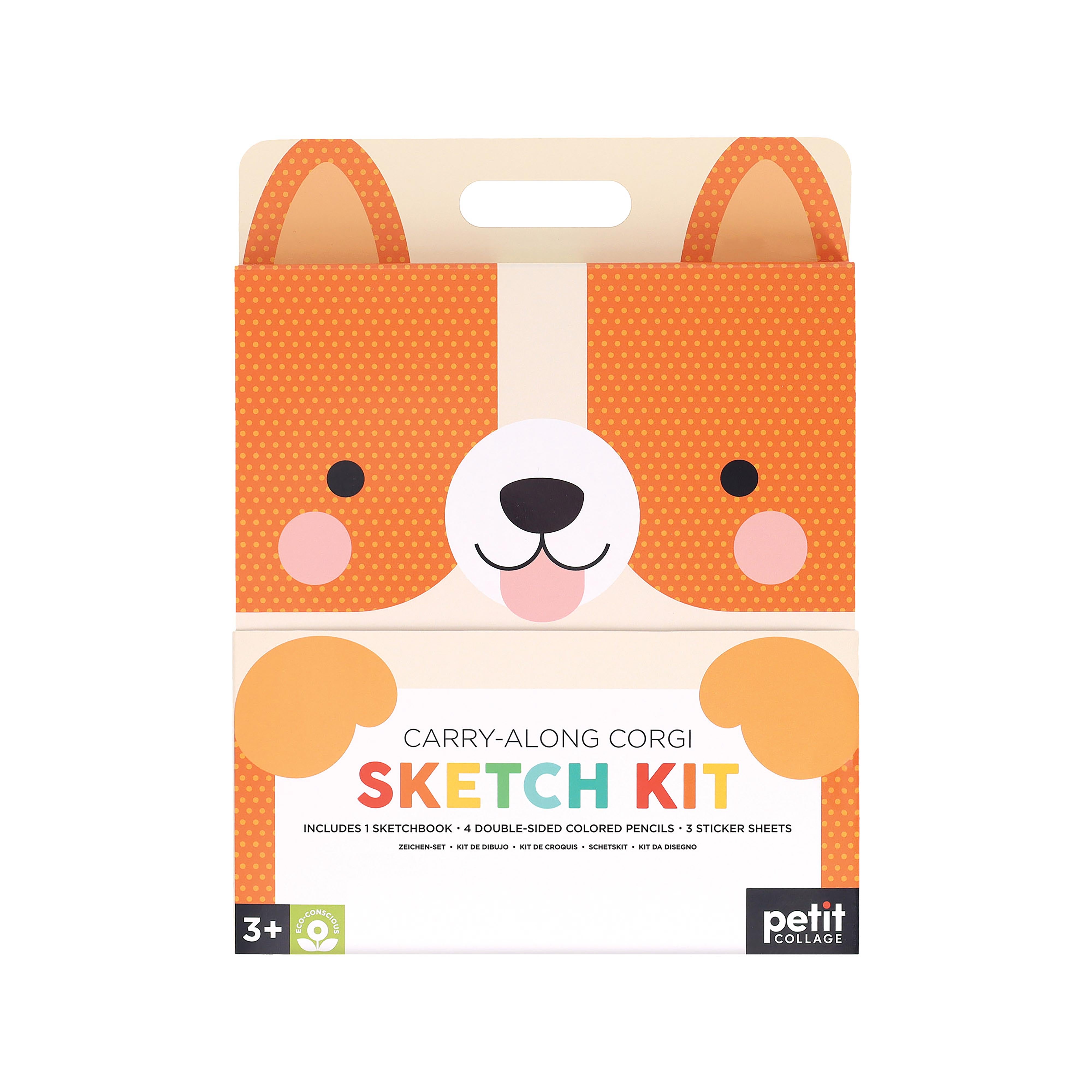 Carry-Along Sketch Kit-Corgi-Fun & Games-Petite Collage-The Bay Room