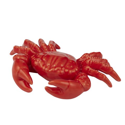 Carter Crab Ceramic Sculpture 19x14x4cm Red-Decor Items-Coast To Coast Home-The Bay Room