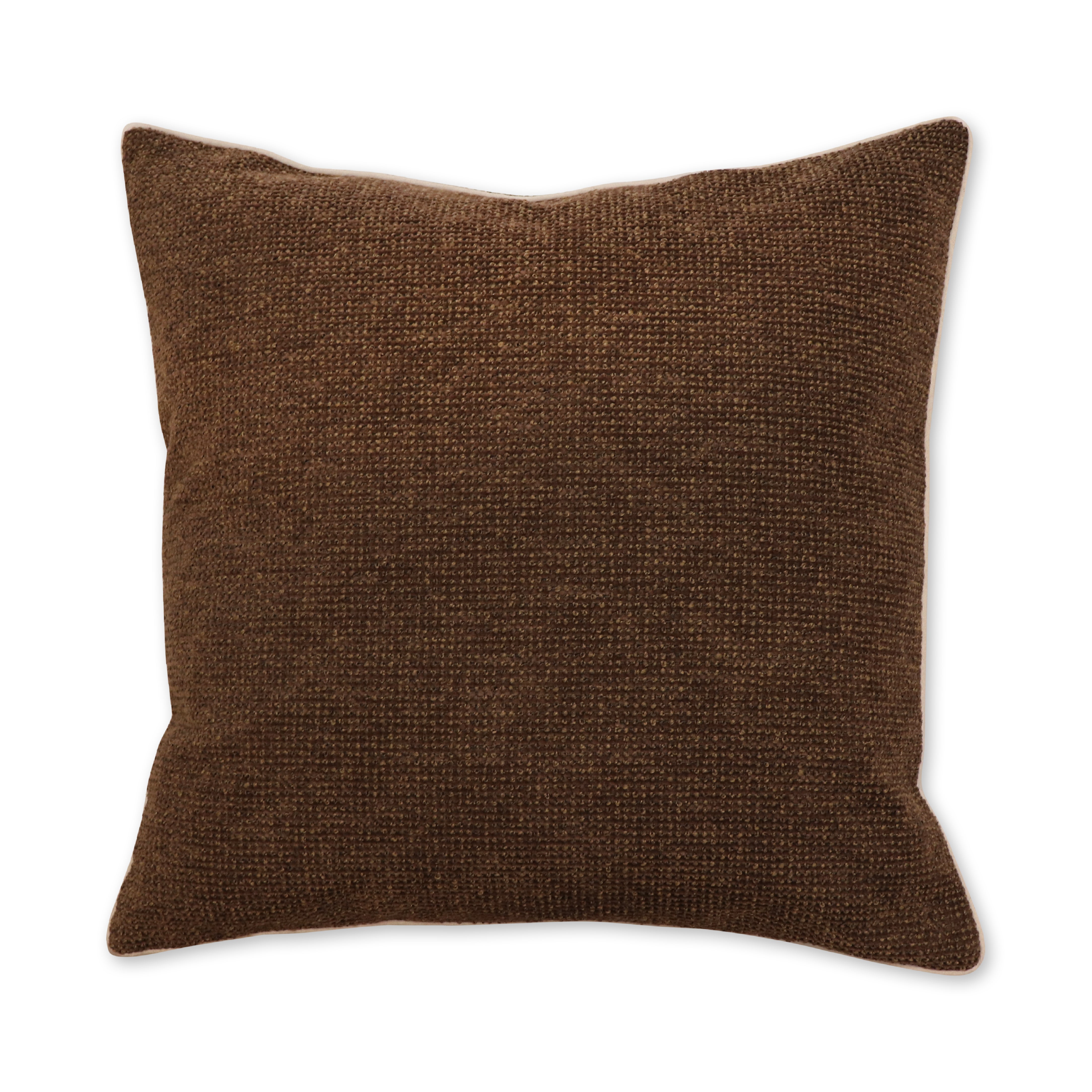 Casey Cocoa Melange Cushion 55cm-Soft Furnishings-Madras Link-The Bay Room