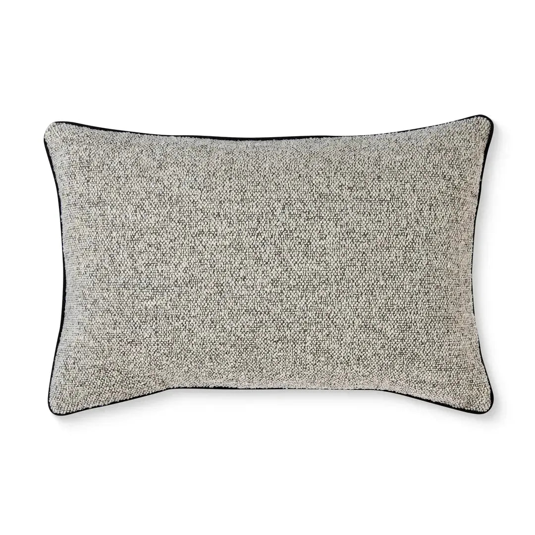 Casey Dark Neutral Melange Cushion 40x60cm-Soft Furnishings-Madras Link-The Bay Room