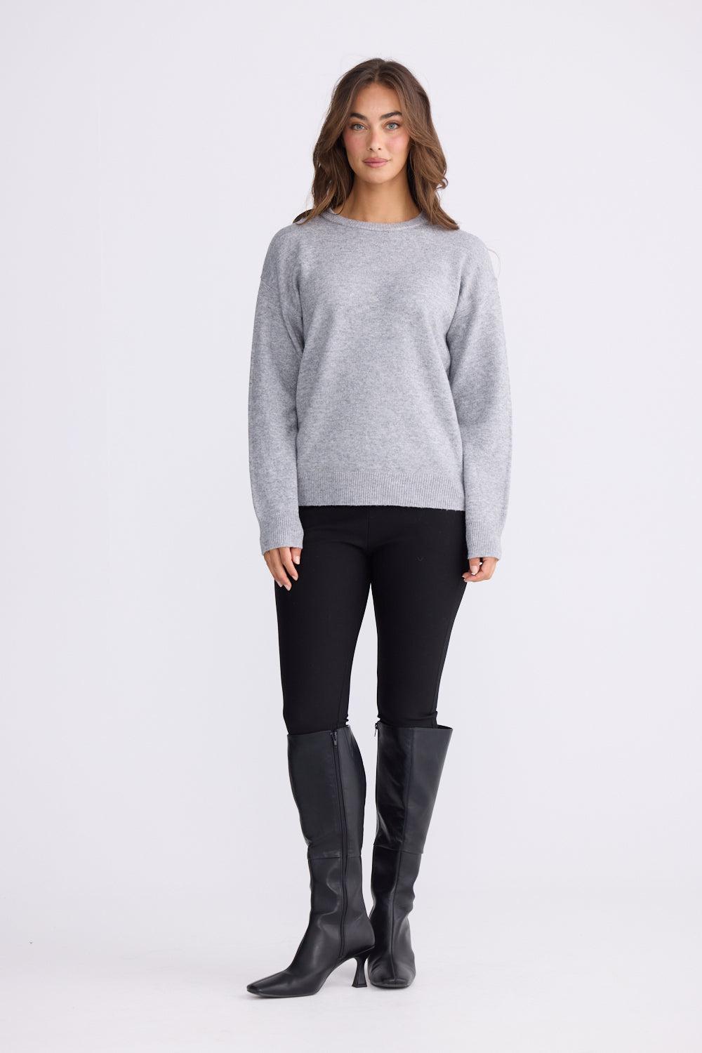 Casey Knit - Ash-Knitwear & Jumpers-Brave & True-The Bay Room