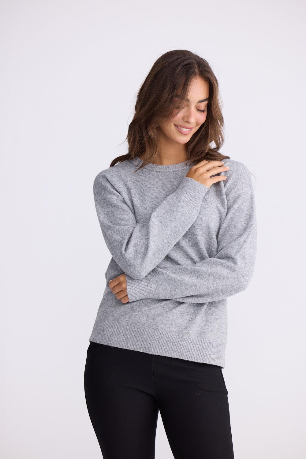 Casey Knit - Ash-Knitwear & Jumpers-Brave & True-The Bay Room