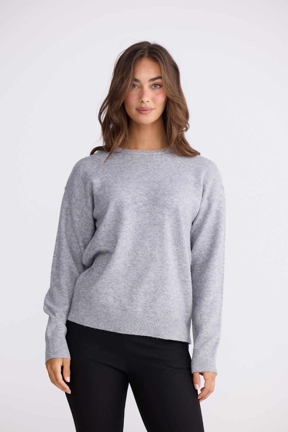 Casey Knit - Ash-Knitwear & Jumpers-Brave & True-The Bay Room