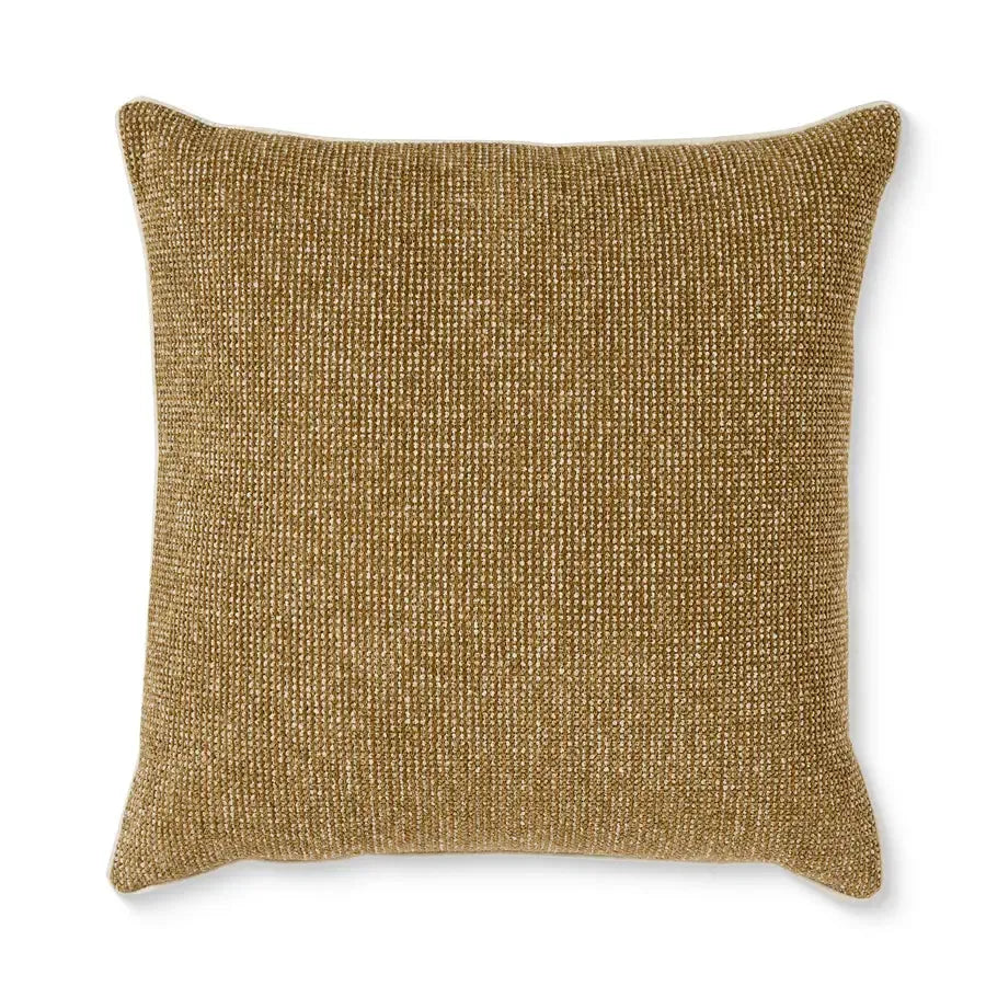 Casey Mustard Melange Cushion 55x55cm-Soft Furnishings-Madras Link-The Bay Room