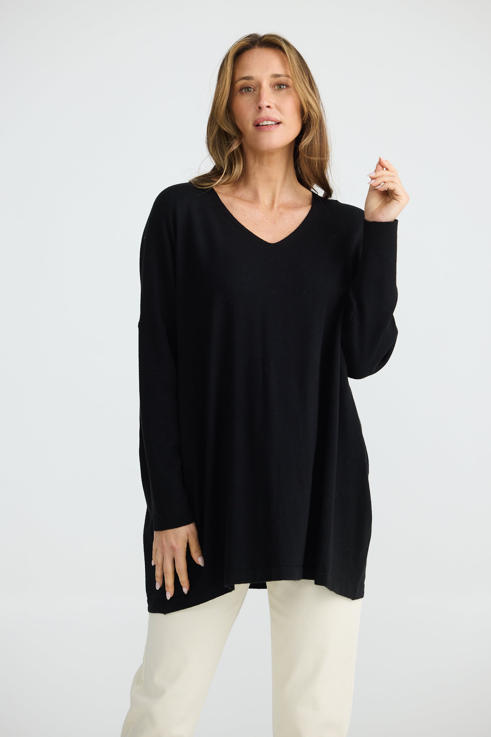 Cassie Knit - Black-Knitwear & Jumpers-Brave & True-The Bay Room