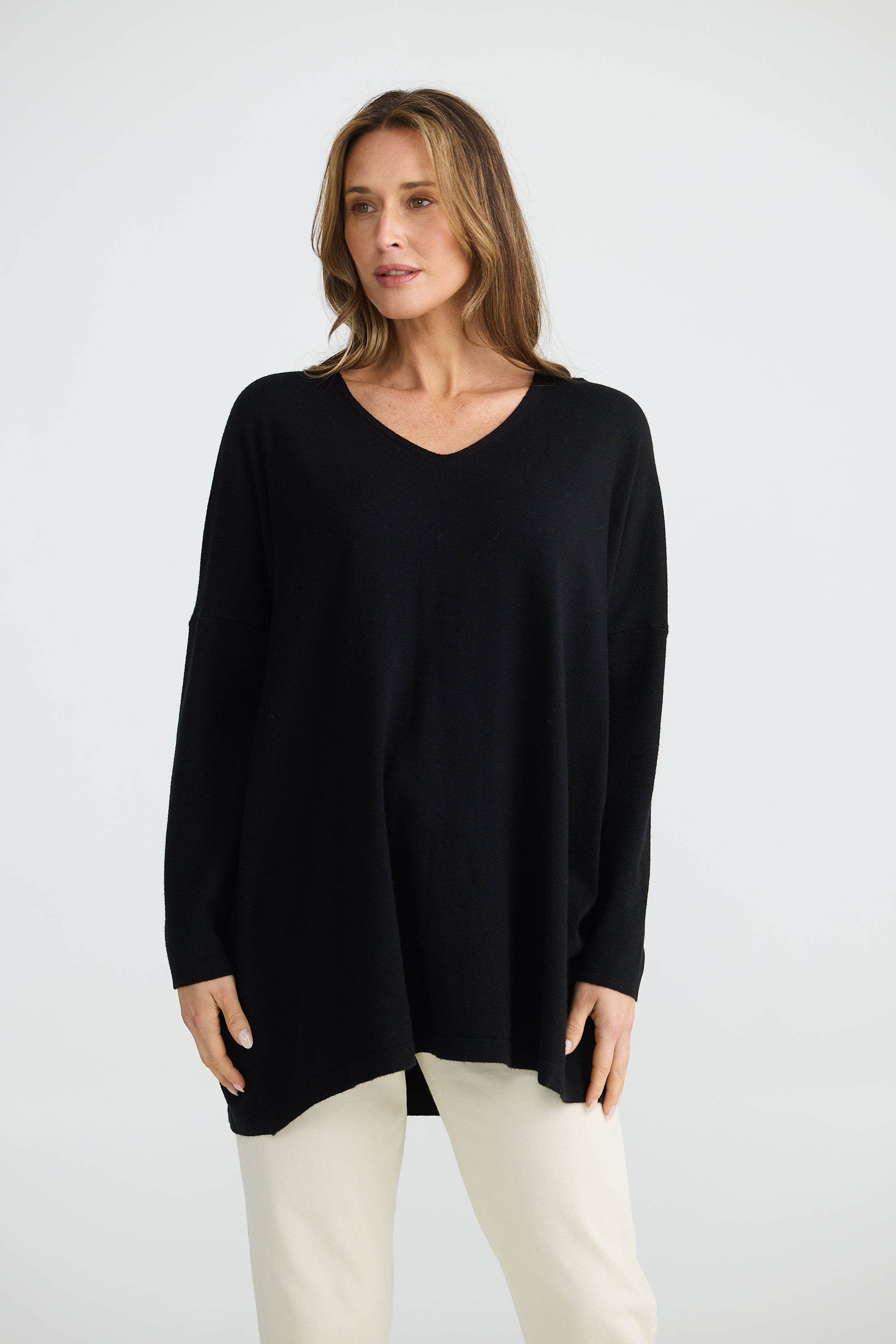 Cassie Knit - Black-Knitwear & Jumpers-Brave & True-The Bay Room