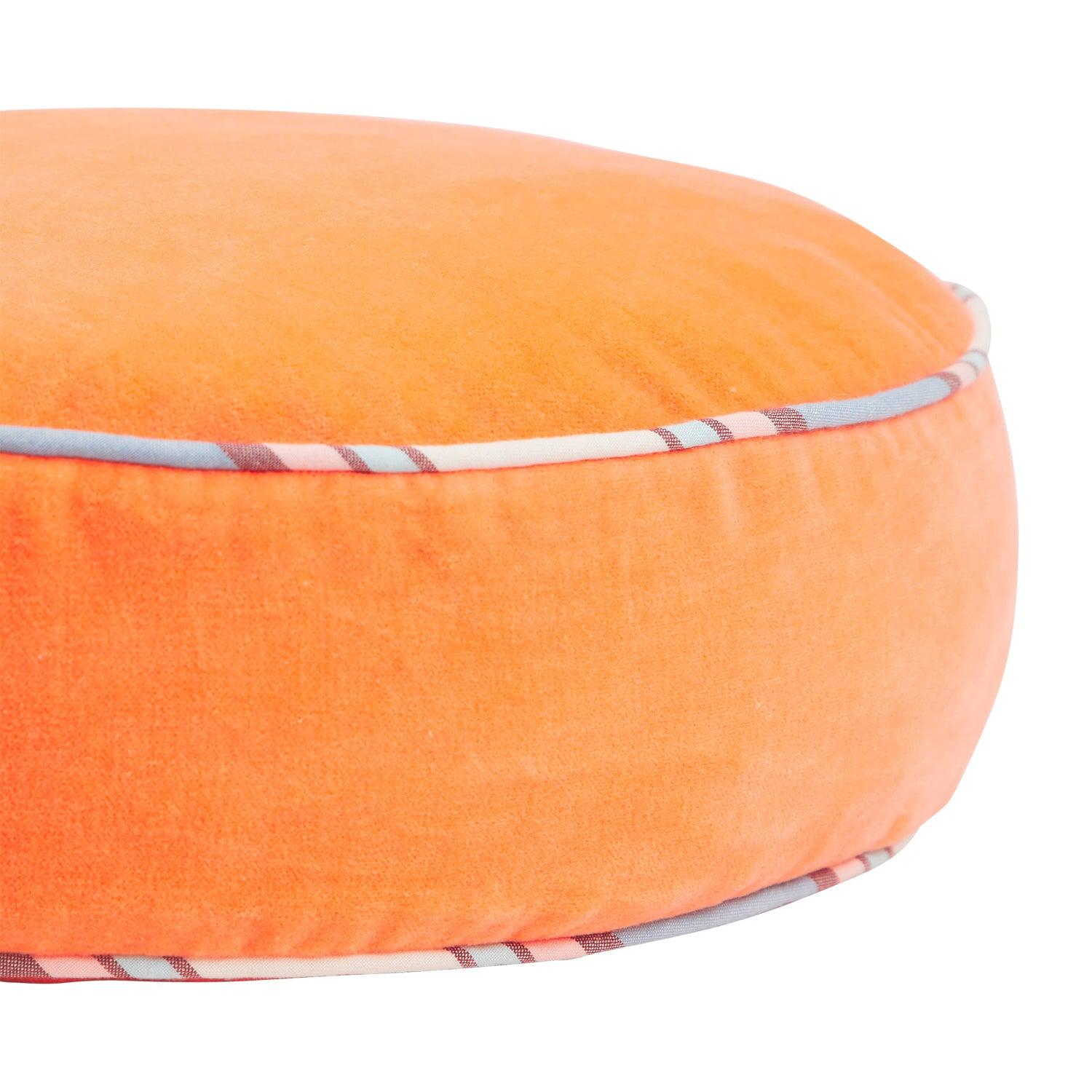 Castilo Round Velvet Cushion - Desert-Soft Furnishings-PLAY by Sage & Clare-The Bay Room