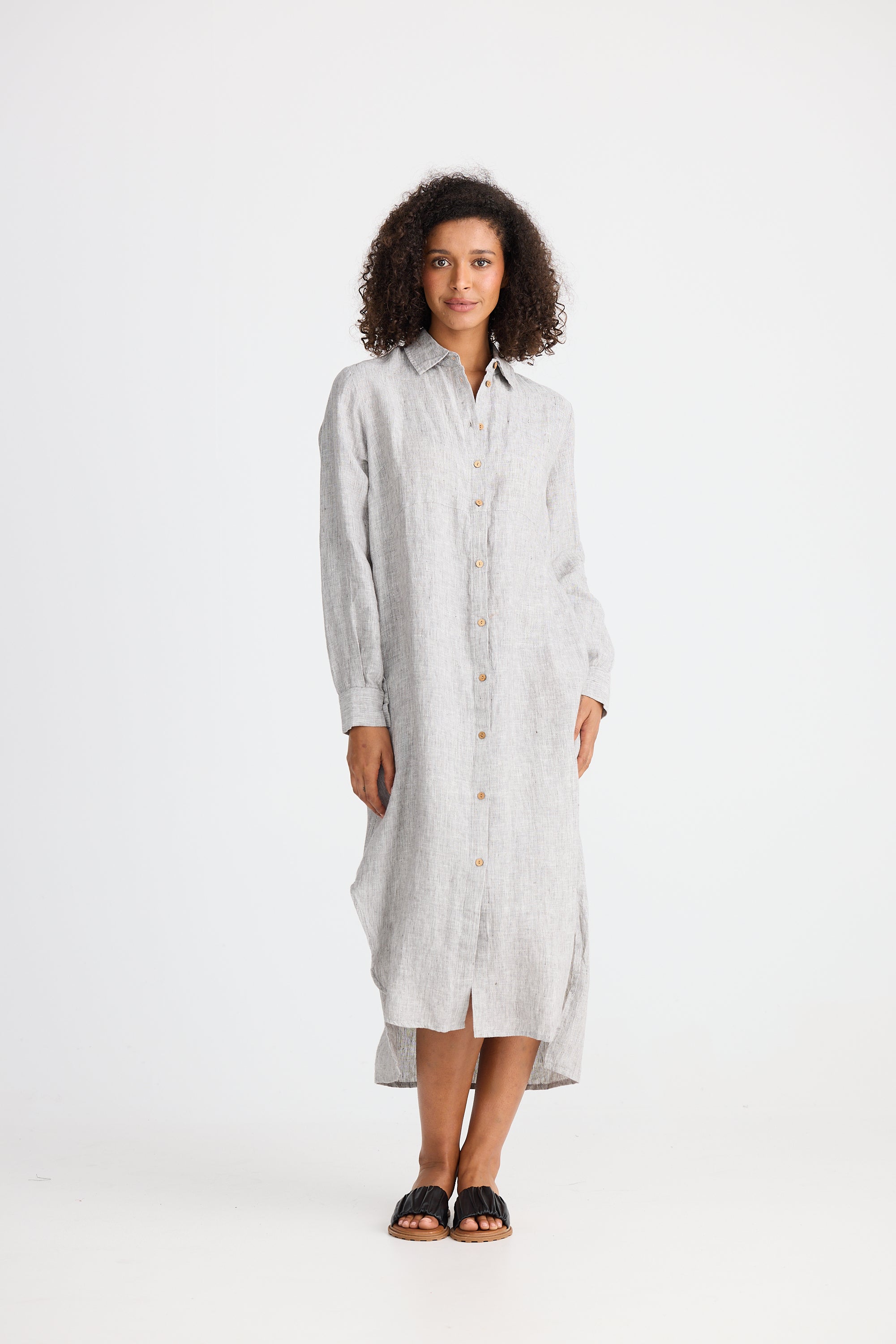 Castro Overshirt - Charcoal Fleck-Tops-The Shanty Corporation-The Bay Room