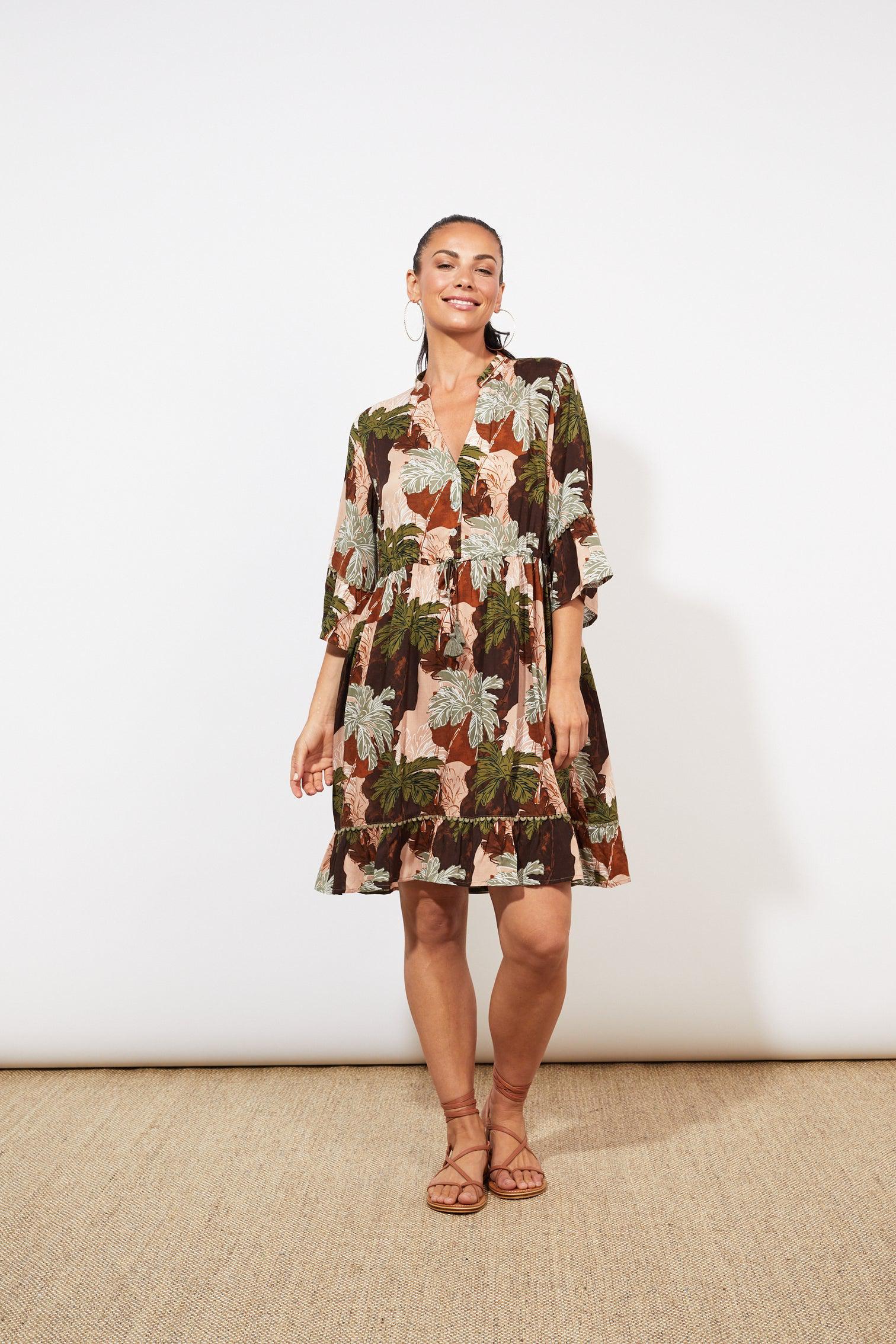 Cayman Tie Dress - Palms-Dresses-Haven-The Bay Room