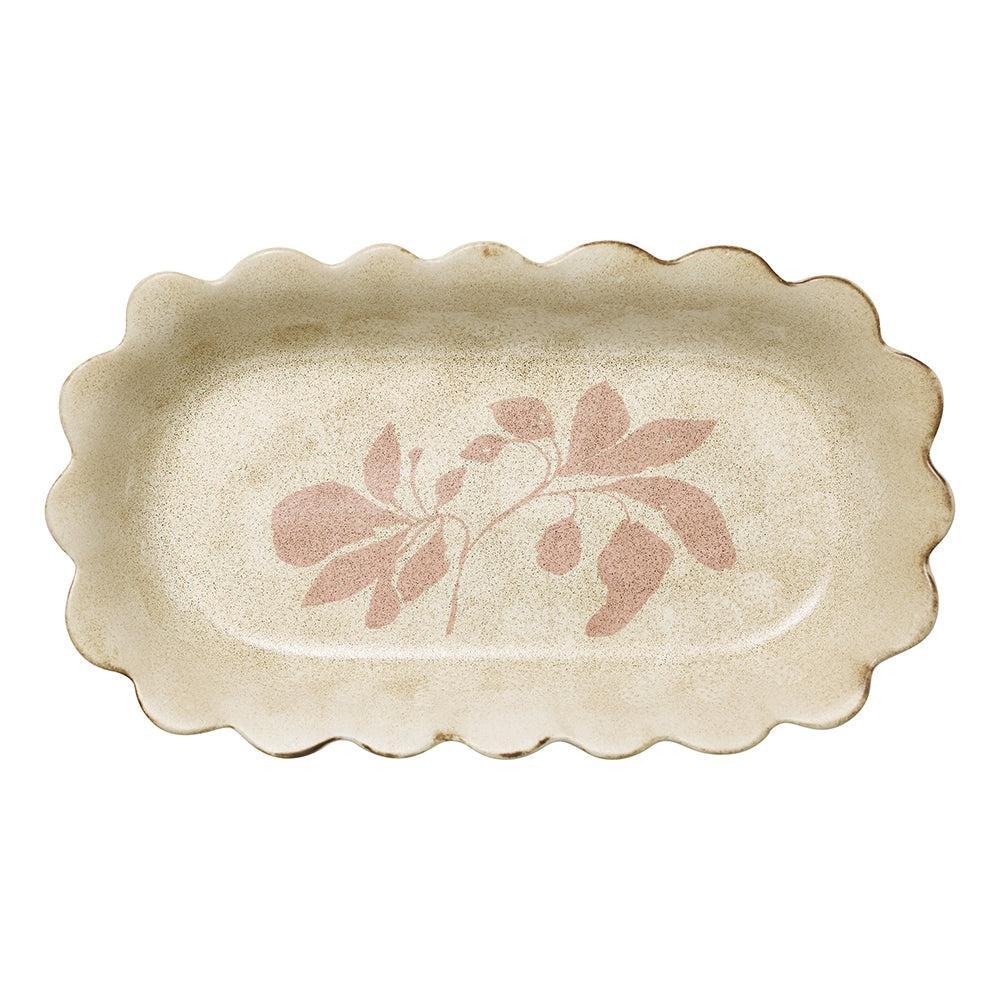 Cecile Oval Serving Platter 29cm Desert Sky-Dining & Entertaining-Ecology-The Bay Room