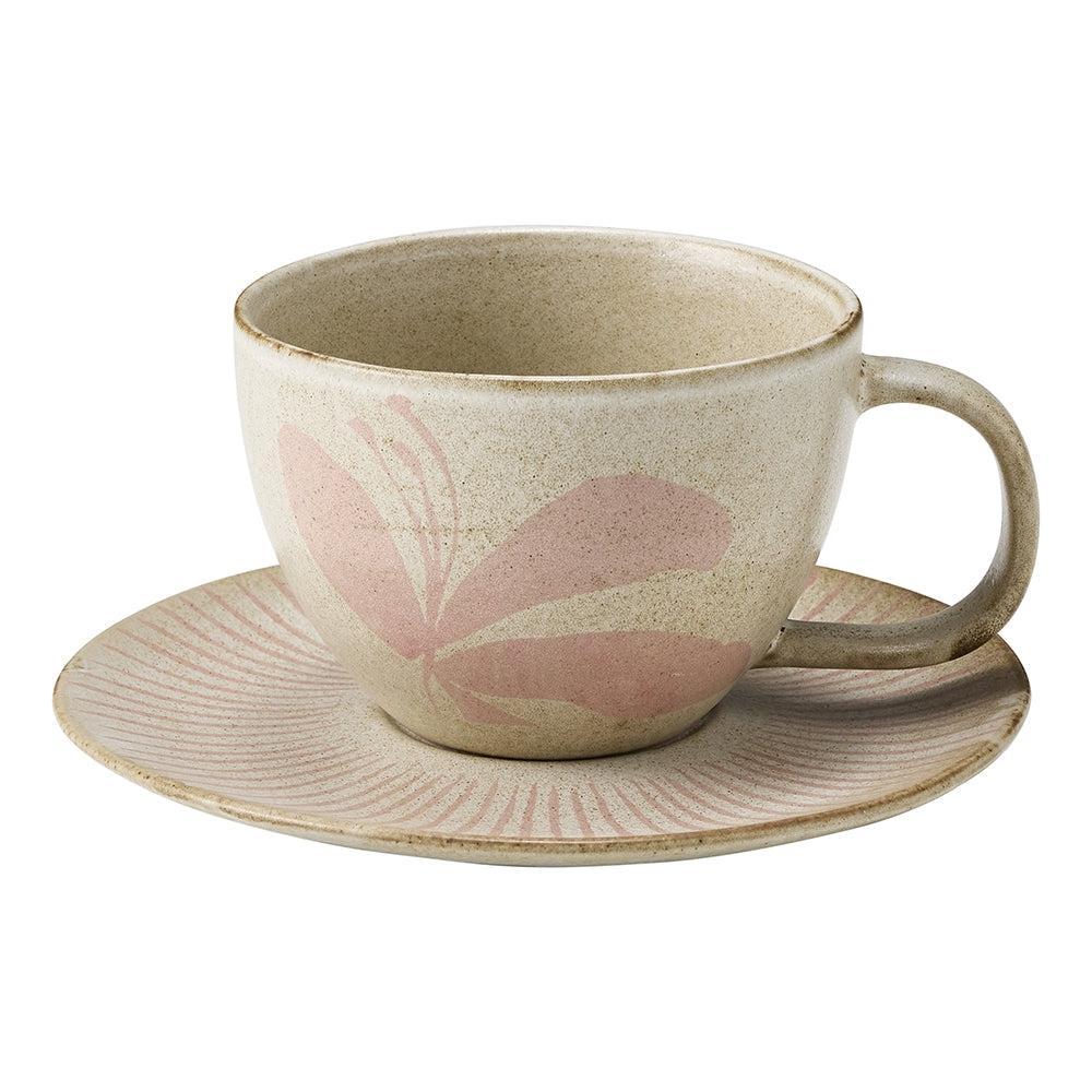 Cecile Teacup & Saucer 290ml Desert Sky-Dining & Entertaining-Ecology-The Bay Room