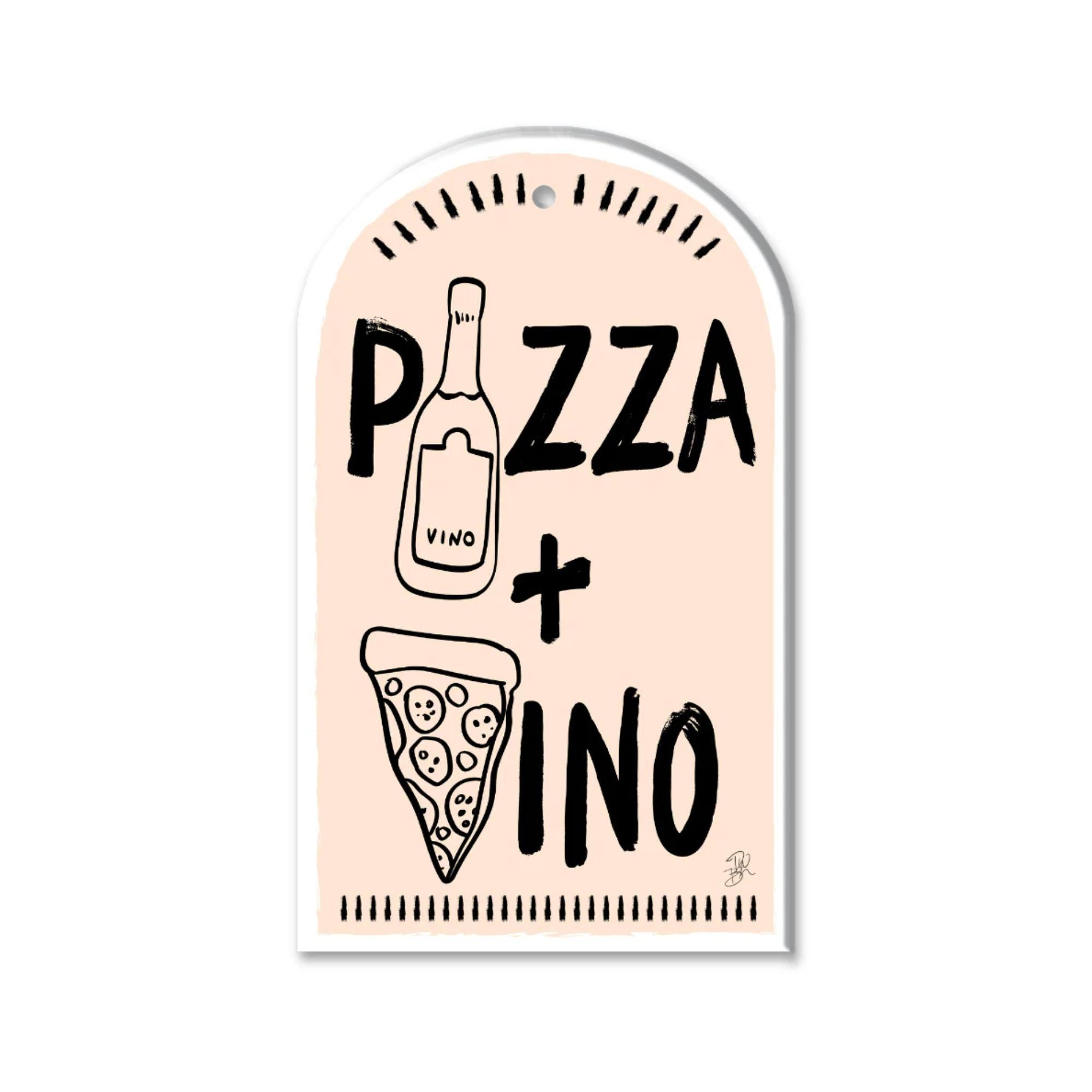 Ceramic Trivet/Wall Tile - Pizza & Vino-Dining & Entertaining-DWBH-The Bay Room