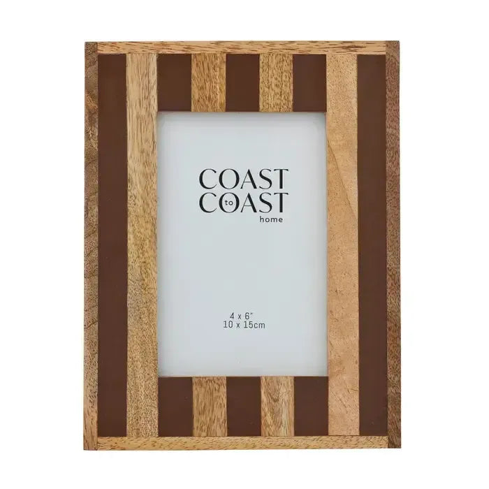 Ceres Wood/Resin 4x6" Frame 16x21cm Cocoa-Decor Items-Coast To Coast Home-The Bay Room
