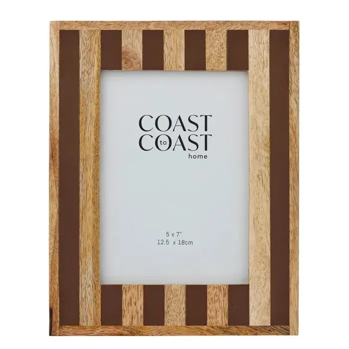 Ceres Wood/Resin 5x7" Frame 19x24cm Cocoa-Decor Items-Coast To Coast Home-The Bay Room