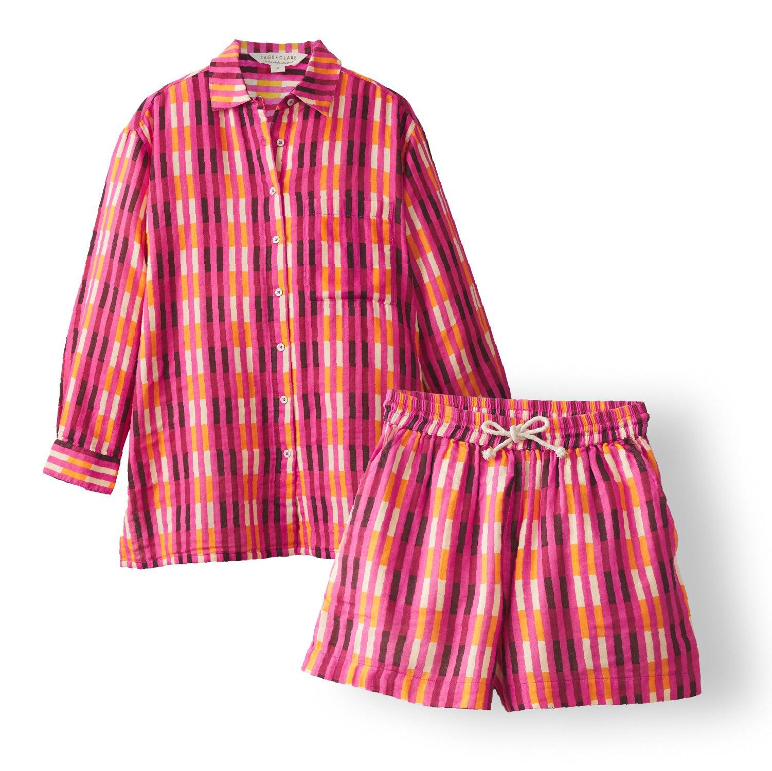 Chameli Cotton Resort Set-Sleepwear & Robes-Sage & Clare-The Bay Room