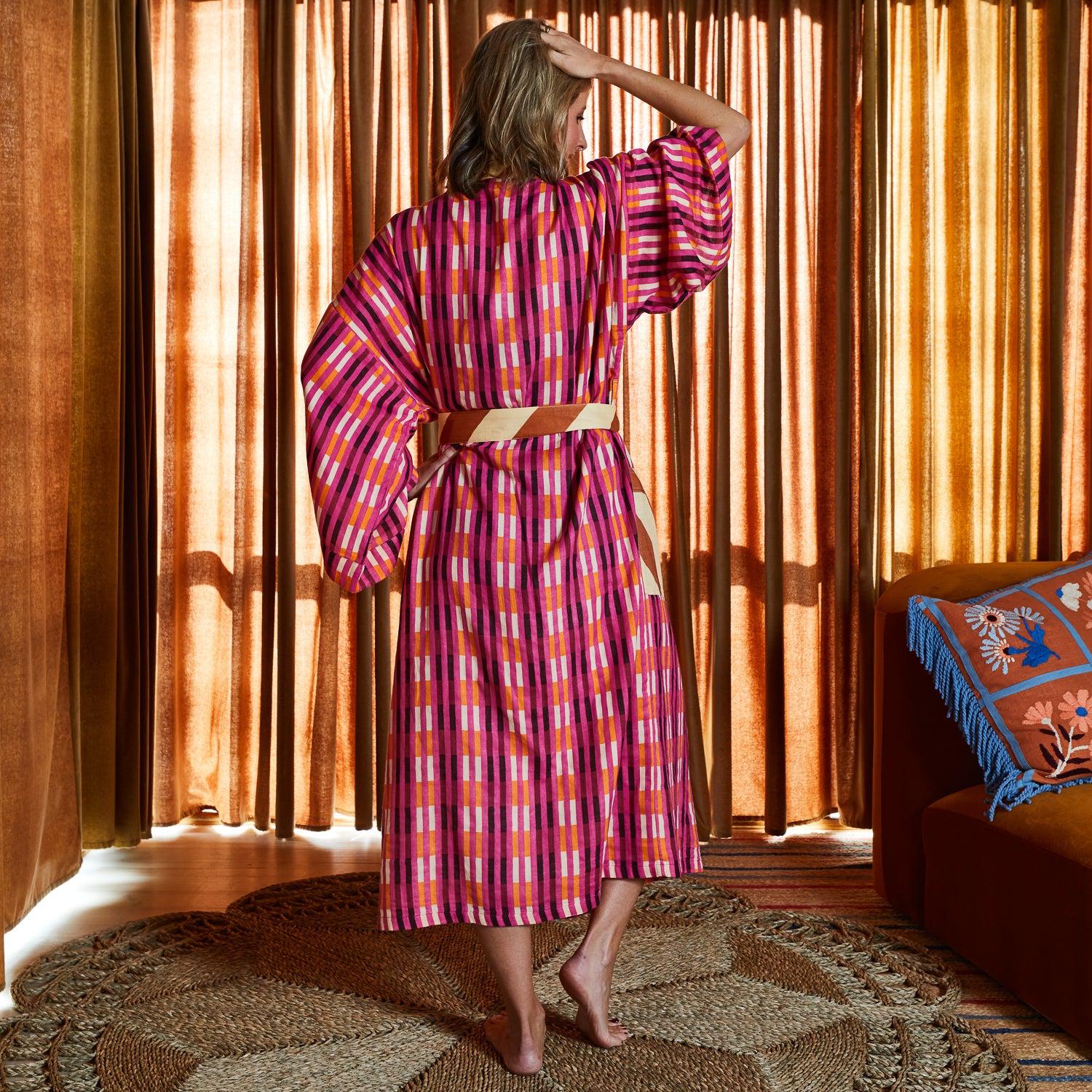 Chameli Cotton Robe-Sleepwear & Robes-Sage & Clare-The Bay Room