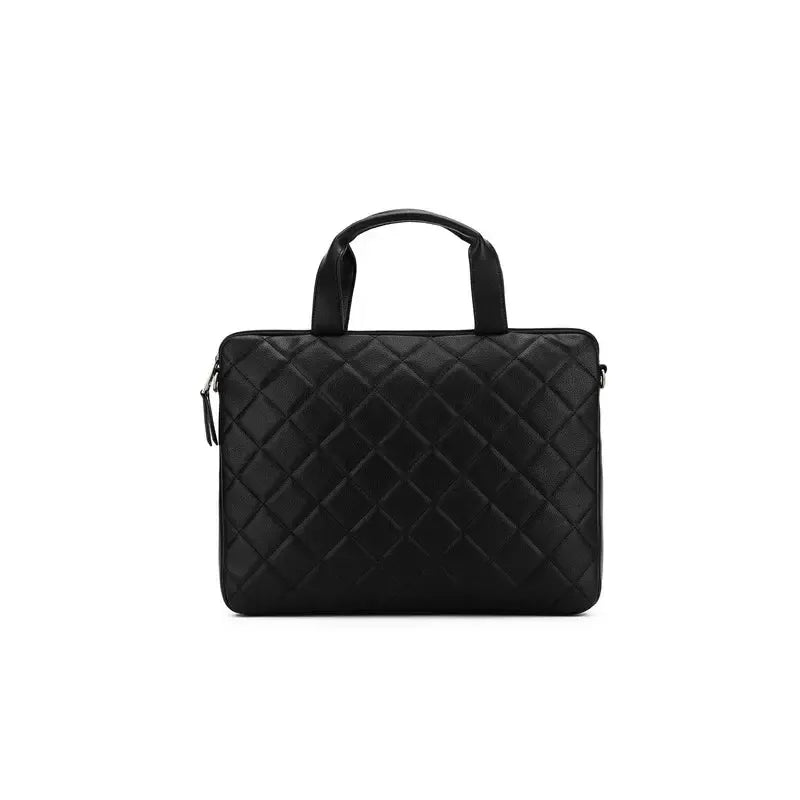 Charlie Black Computer Bag-Bags & Clutches-Black Caviar Designs-The Bay Room