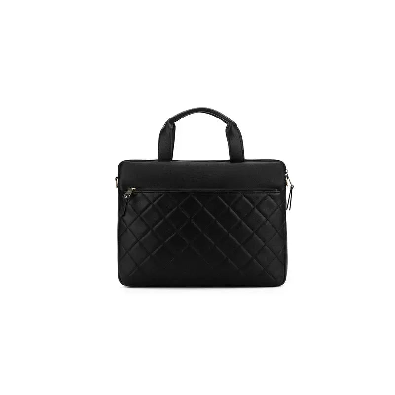 Charlie Black Computer Bag-Bags & Clutches-Black Caviar Designs-The Bay Room
