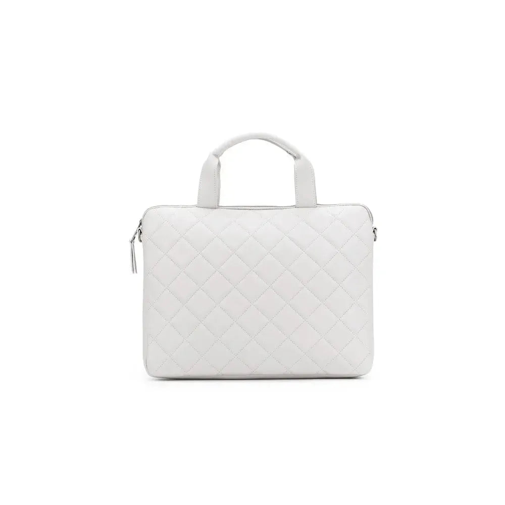 Charlie Oatmeal Computer Bag-Bags & Clutches-Black Caviar Designs-The Bay Room