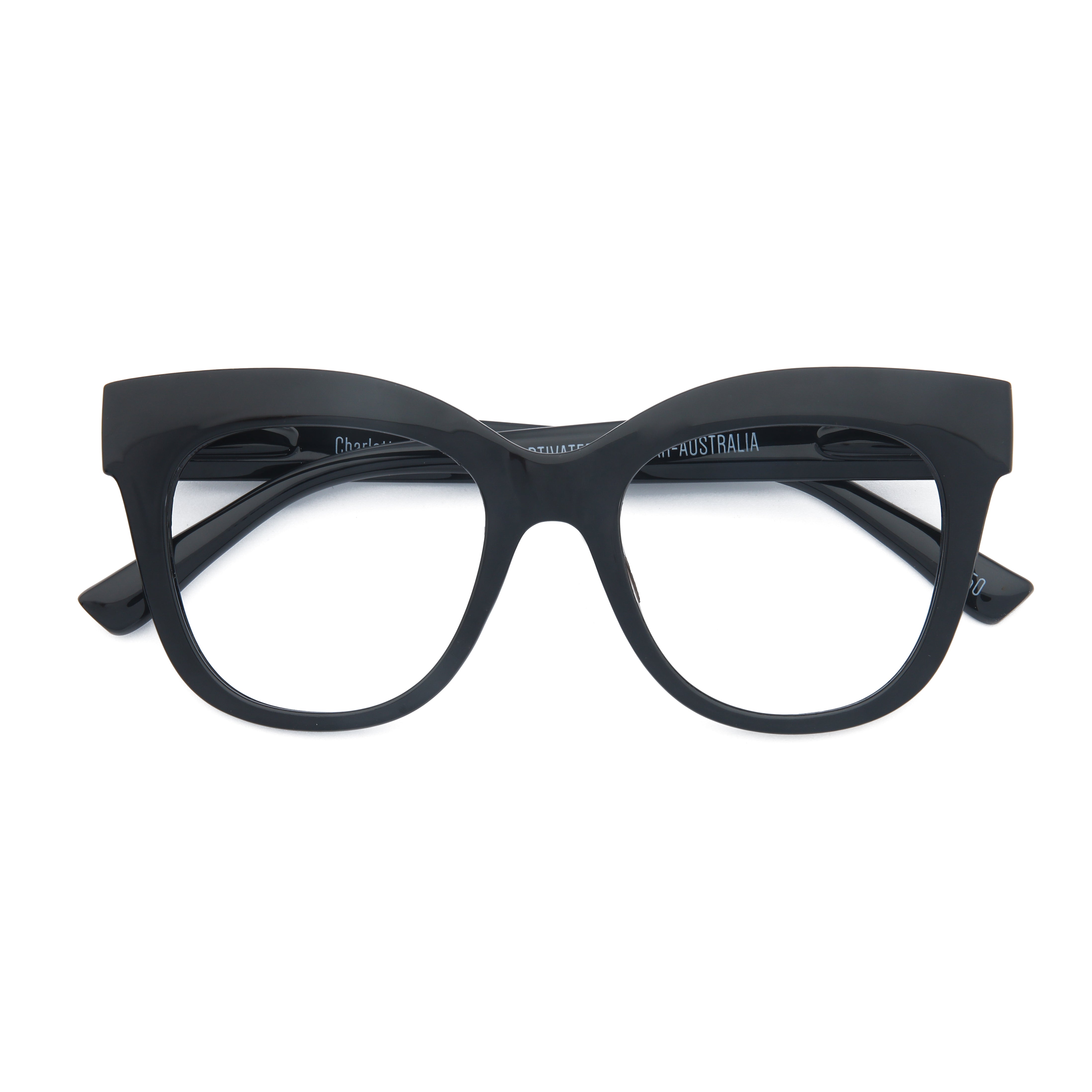 Charlotte Anti-Blue Reading Glasses - Black-Headwear & Sunglasses-Captivated Soul-The Bay Room