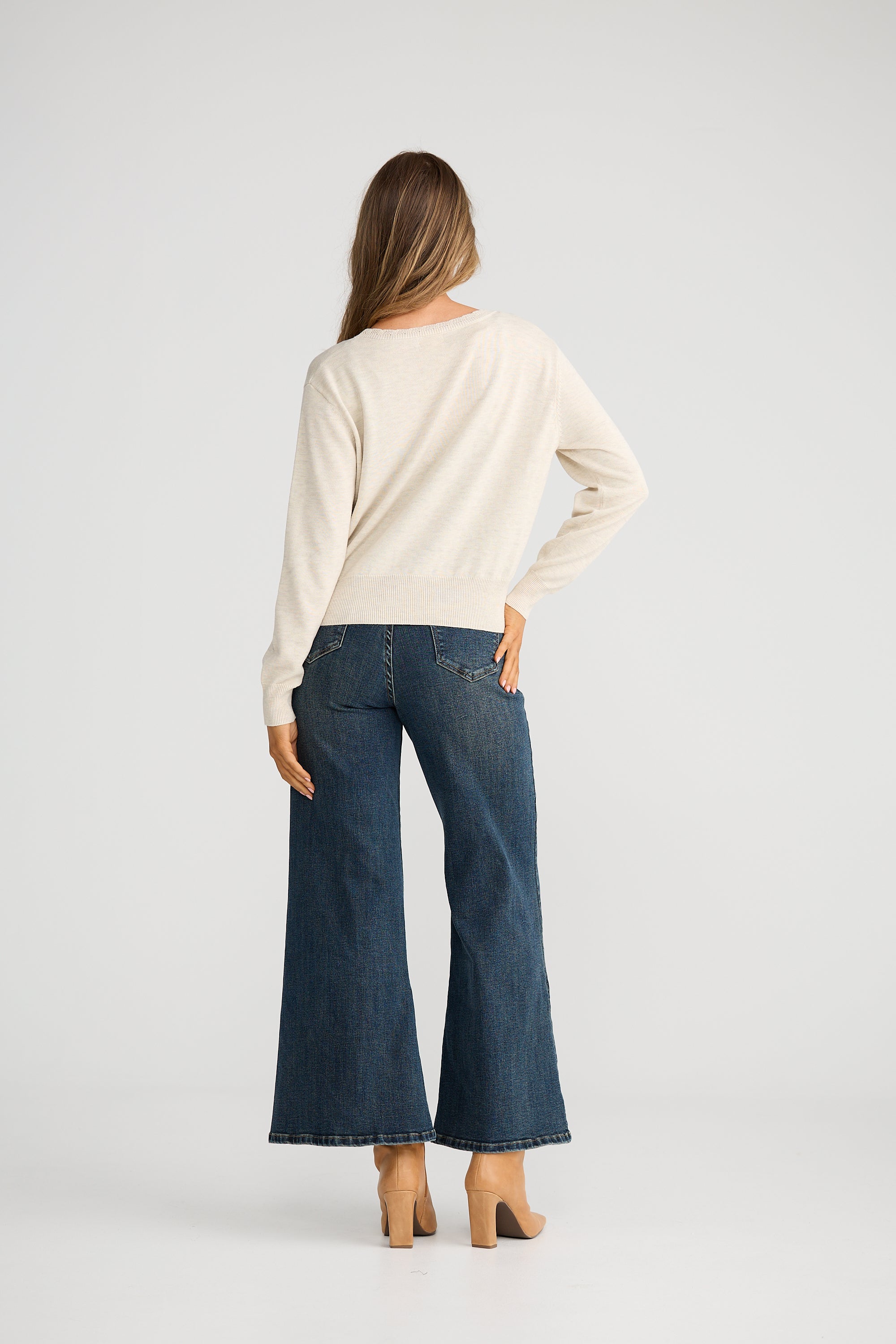 Charlotte Cardi - Chalk-Knitwear & Jumpers-Talisman-The Bay Room