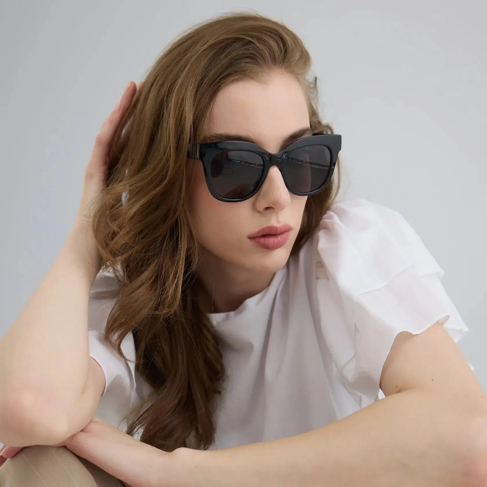 Charlotte Sunglasses - Black-Headwear & Sunglasses-Captivated Soul-The Bay Room