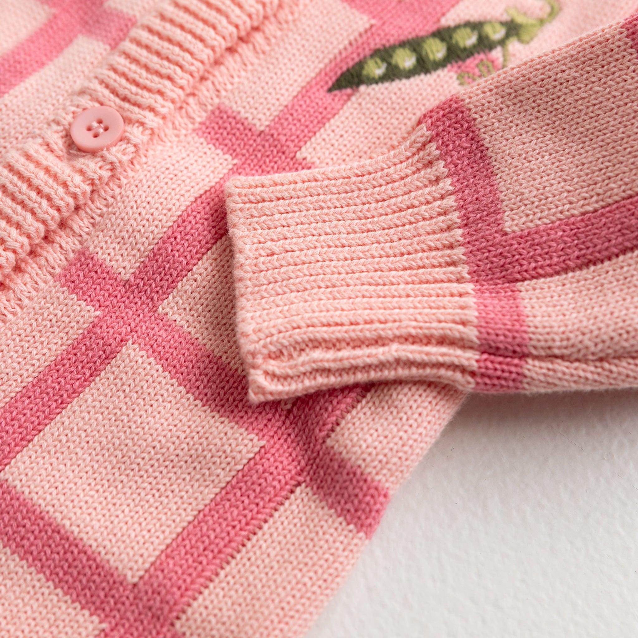 Check Knit Romper - Peony-Clothing & Accessories-BY GEE-The Bay Room