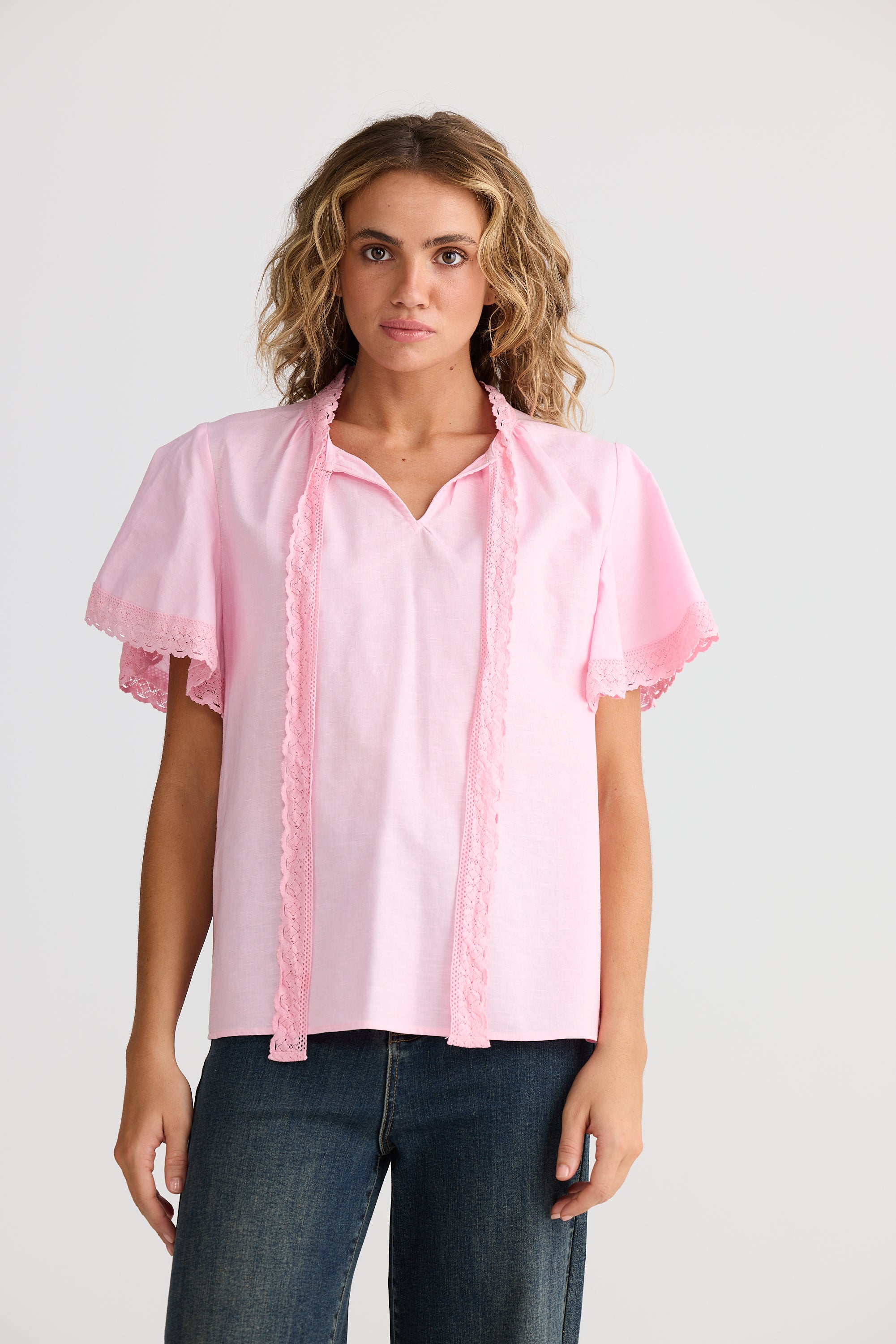 Cherri Top - Soft Pink-Tops-Talisman-The Bay Room