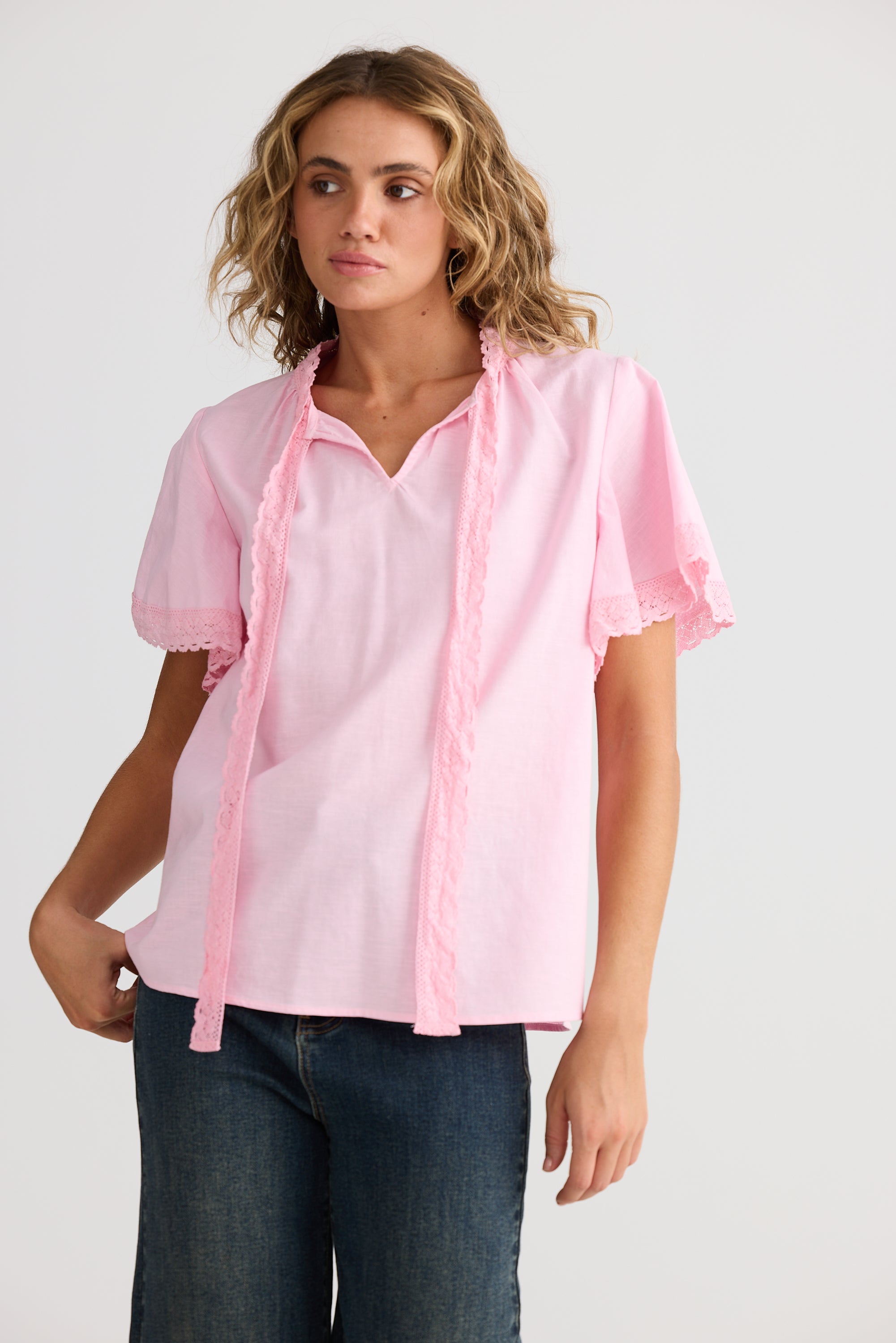 Cherri Top - Soft Pink-Tops-Talisman-The Bay Room