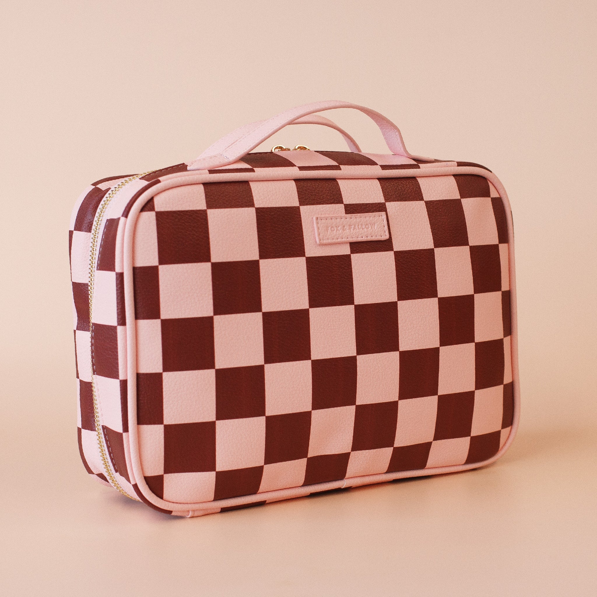 Cherry Check Cosmetic Bag-Beauty & Well-Being-Fox & Fallow-The Bay Room