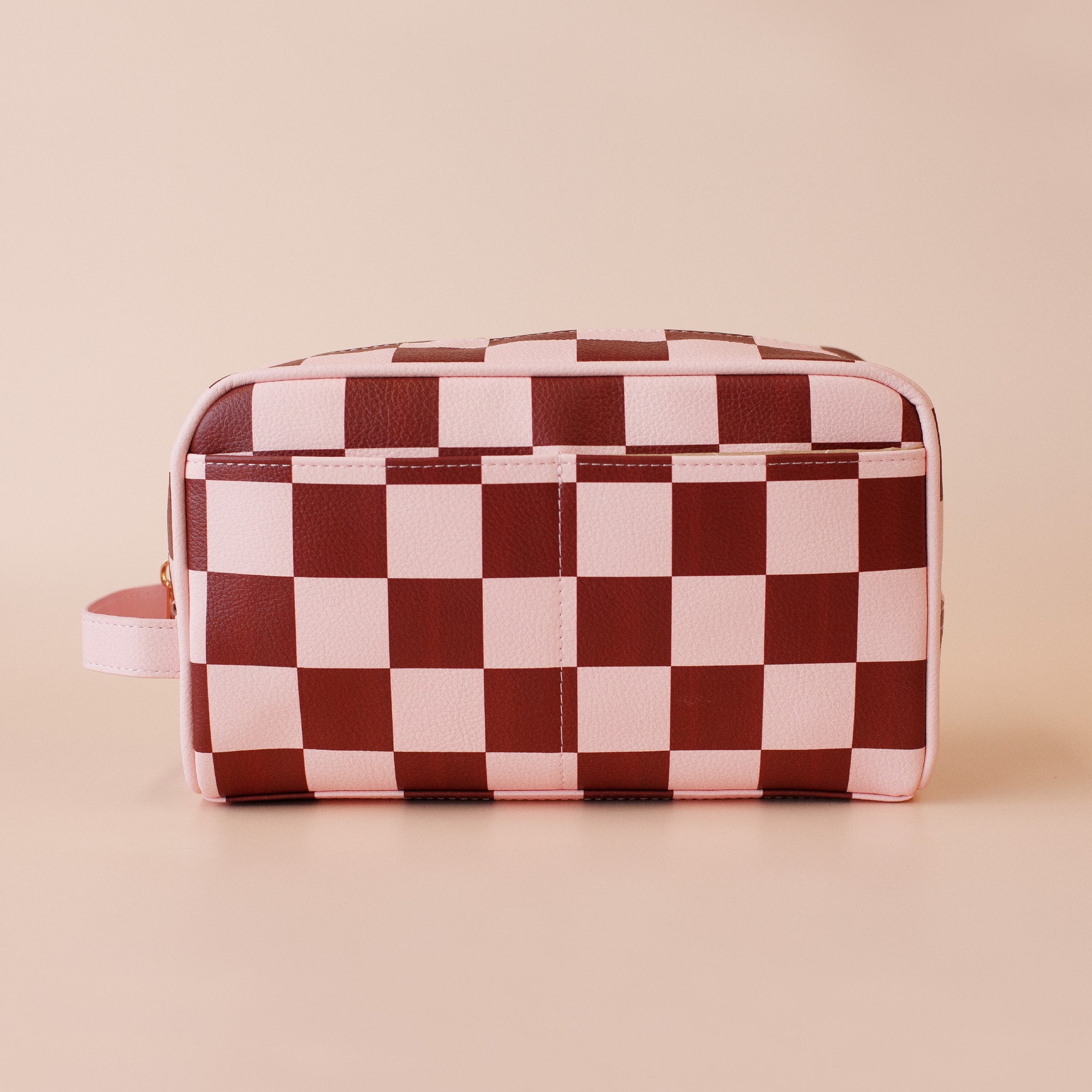 Cherry Check Wash Bag-Beauty & Well-Being-Fox & Fallow-The Bay Room