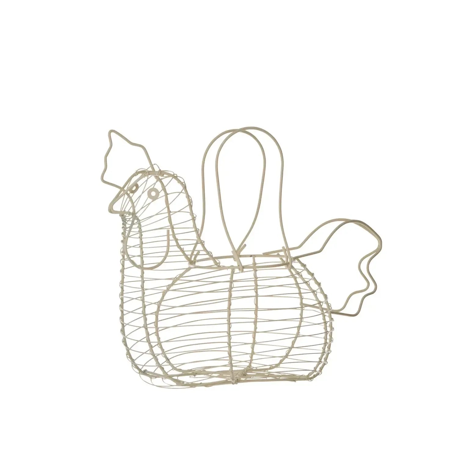 Chicken Egg Basket 33x17x25cm Cream-Kitchenware-Davis & Waddell-The Bay Room