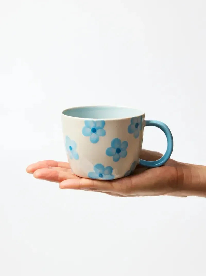 Chino Mug Daisy Blue-Dining & Entertaining-Jones & Co-The Bay Room