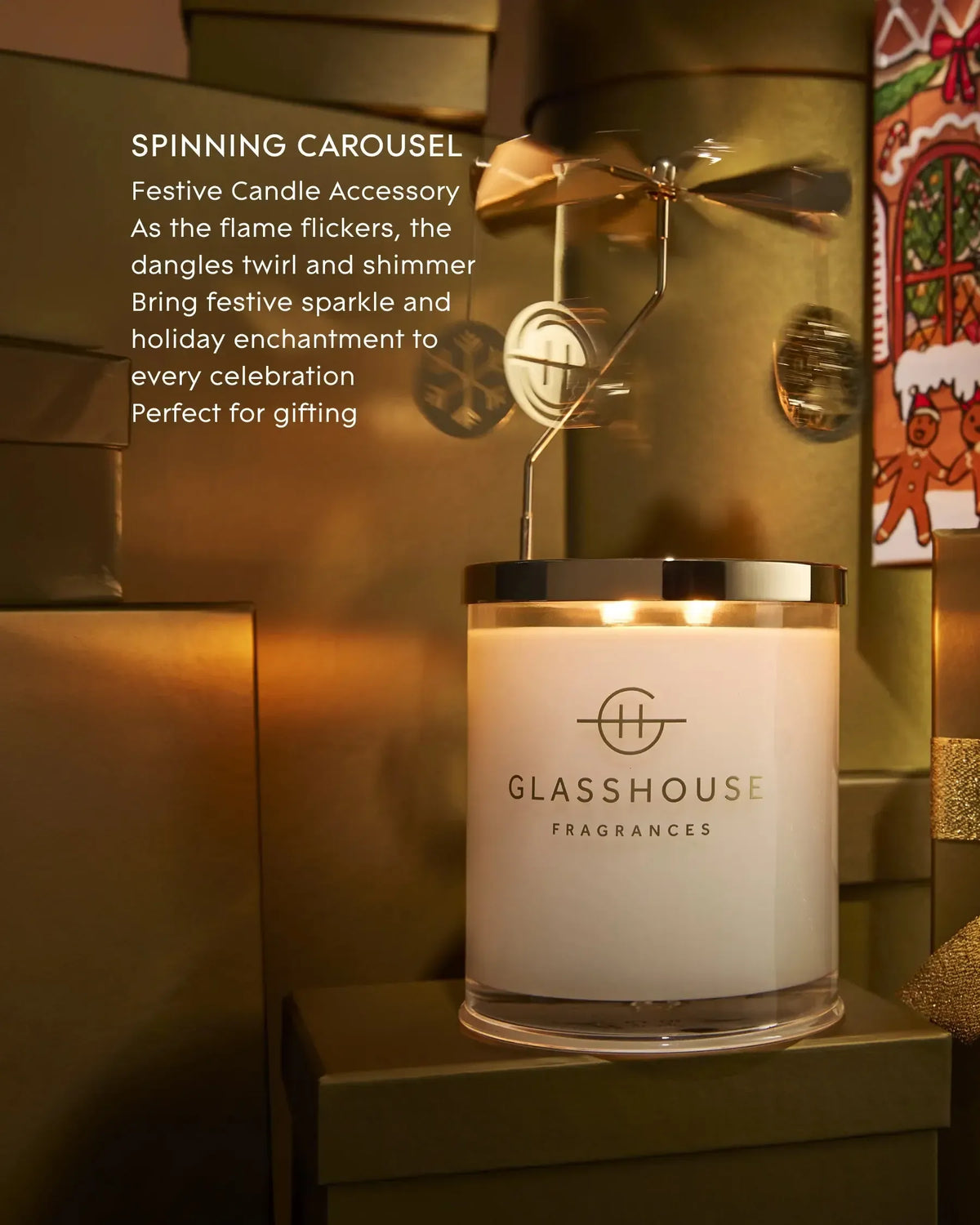 Christmas Spinning Carousel Accessory-Christmas-Glasshouse-The Bay Room