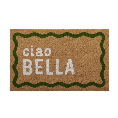 Ciao Bella PVC Back Coir Mat 50x80cm-Floor Rugs & Doormats-Coast To Coast Home-The Bay Room